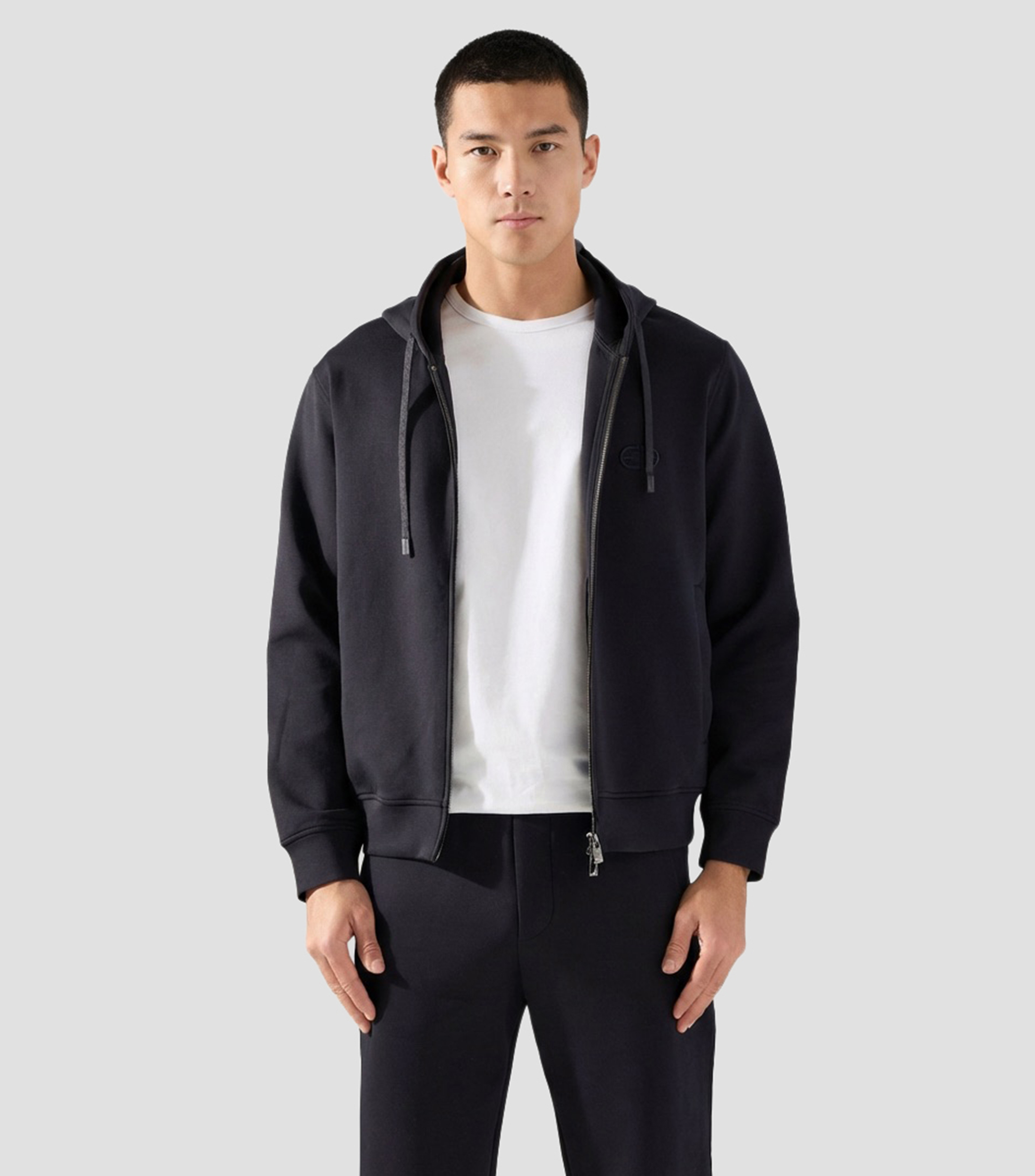 Sudadera con cierre y capucha Hombre