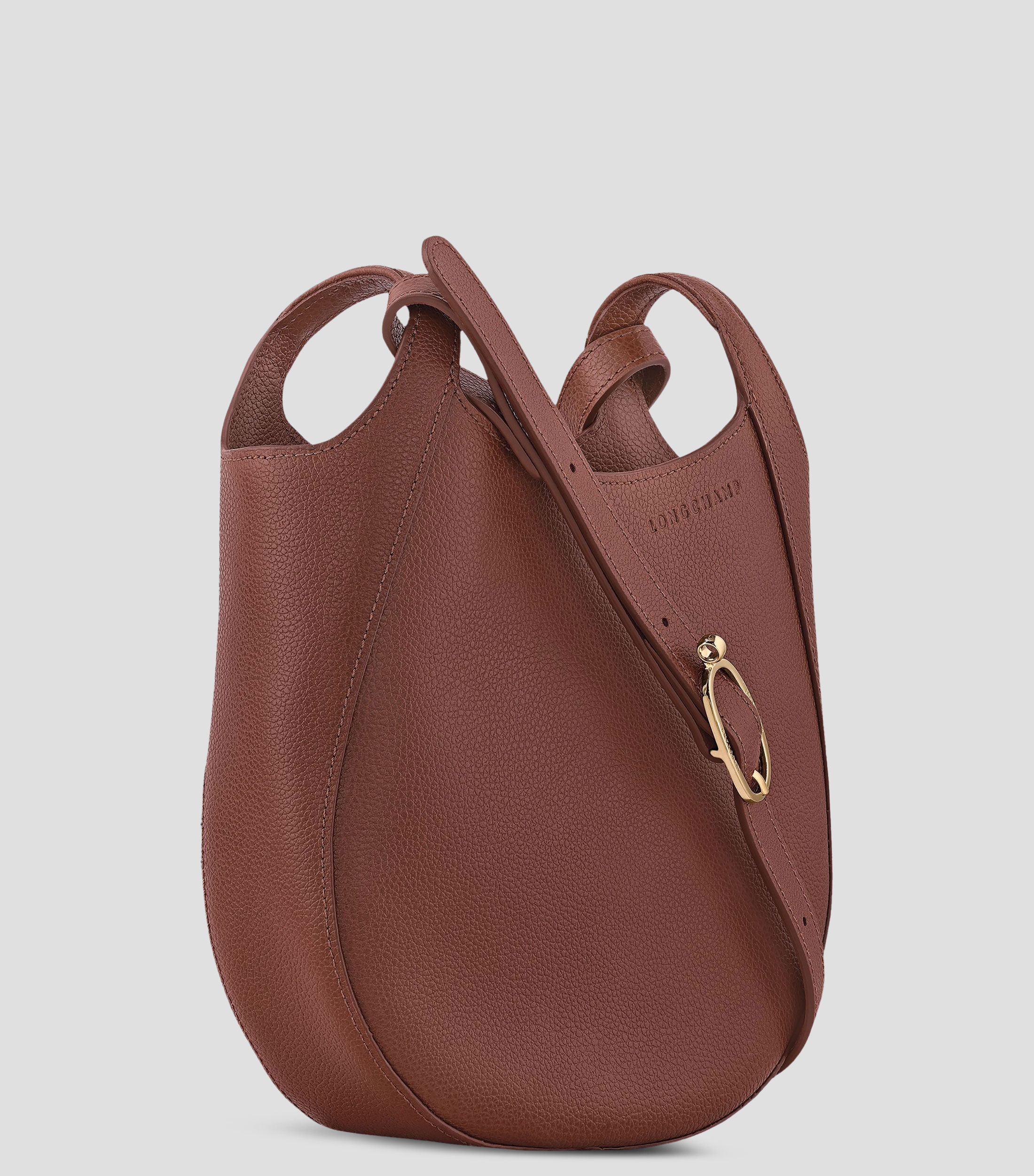 Bolsa Crossbody en cuero de vaqueta granulada Mujer