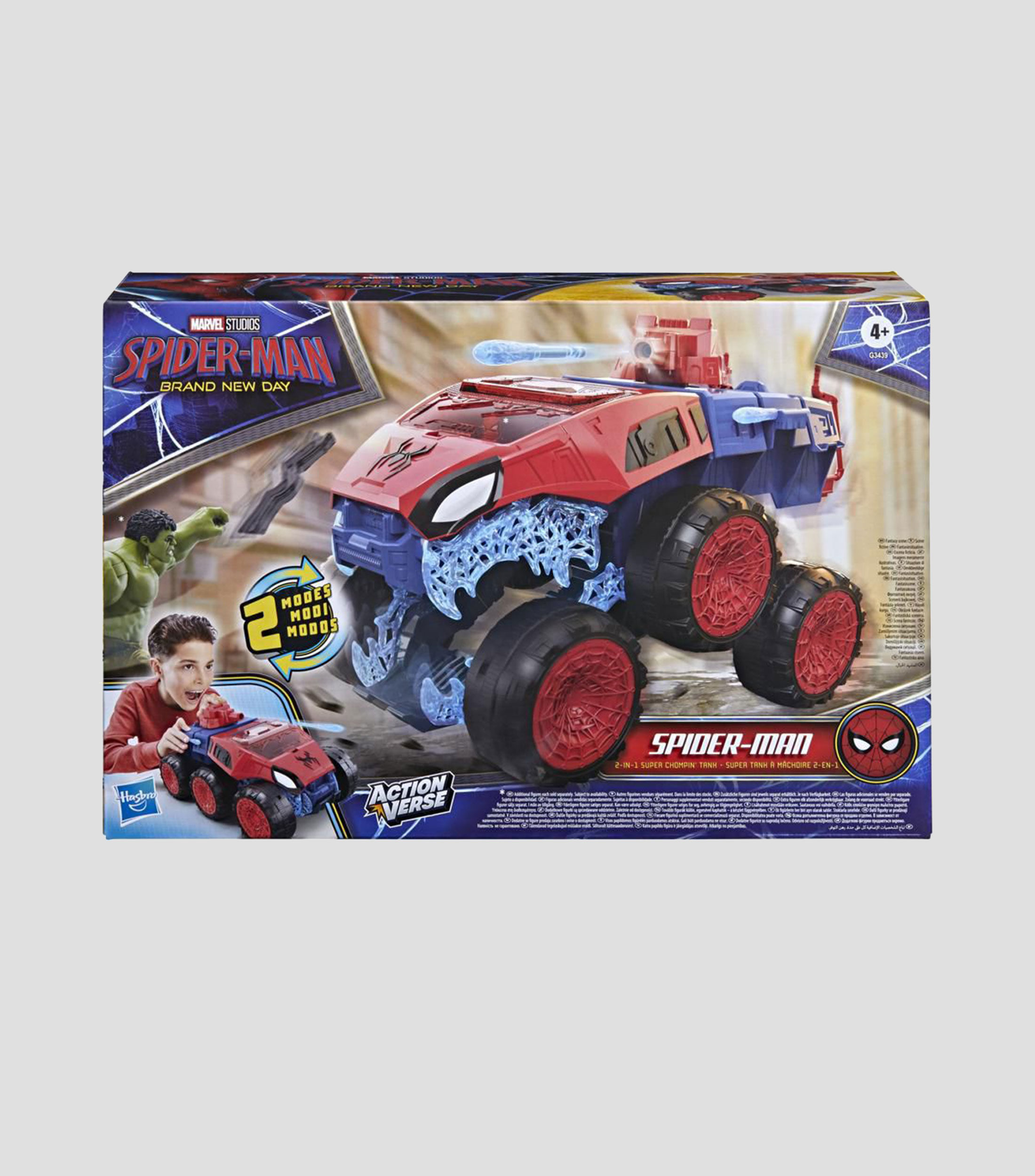 Carro Spider-Man Brand New Day: Supertanque Mordedor 2 en 1