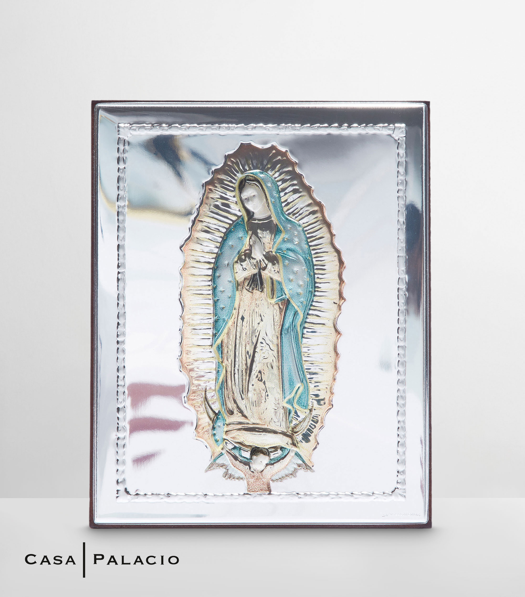 Cuadro Virgen de Guadalupe en plata