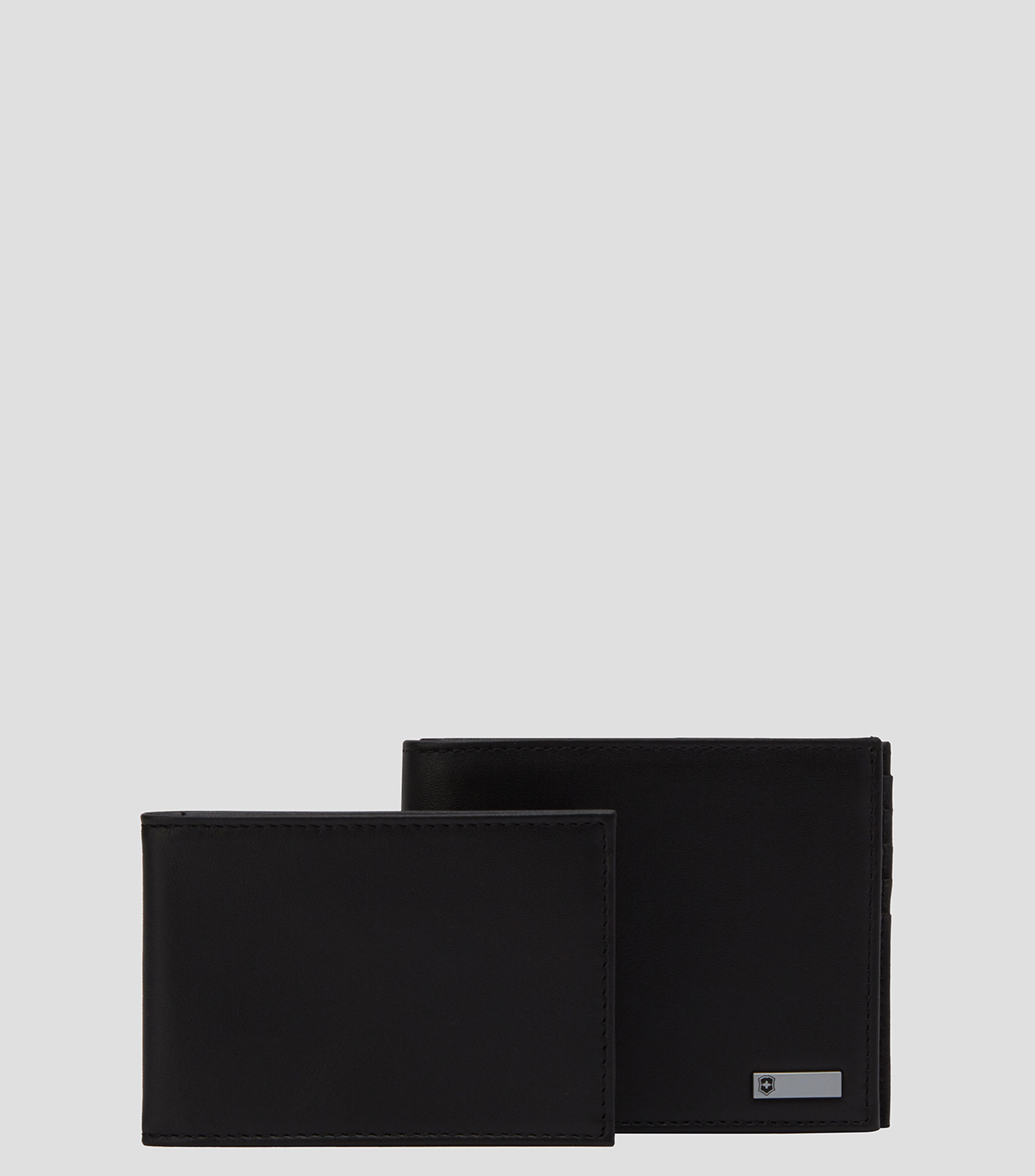 Cartera Bifold Negra en Piel Hombre