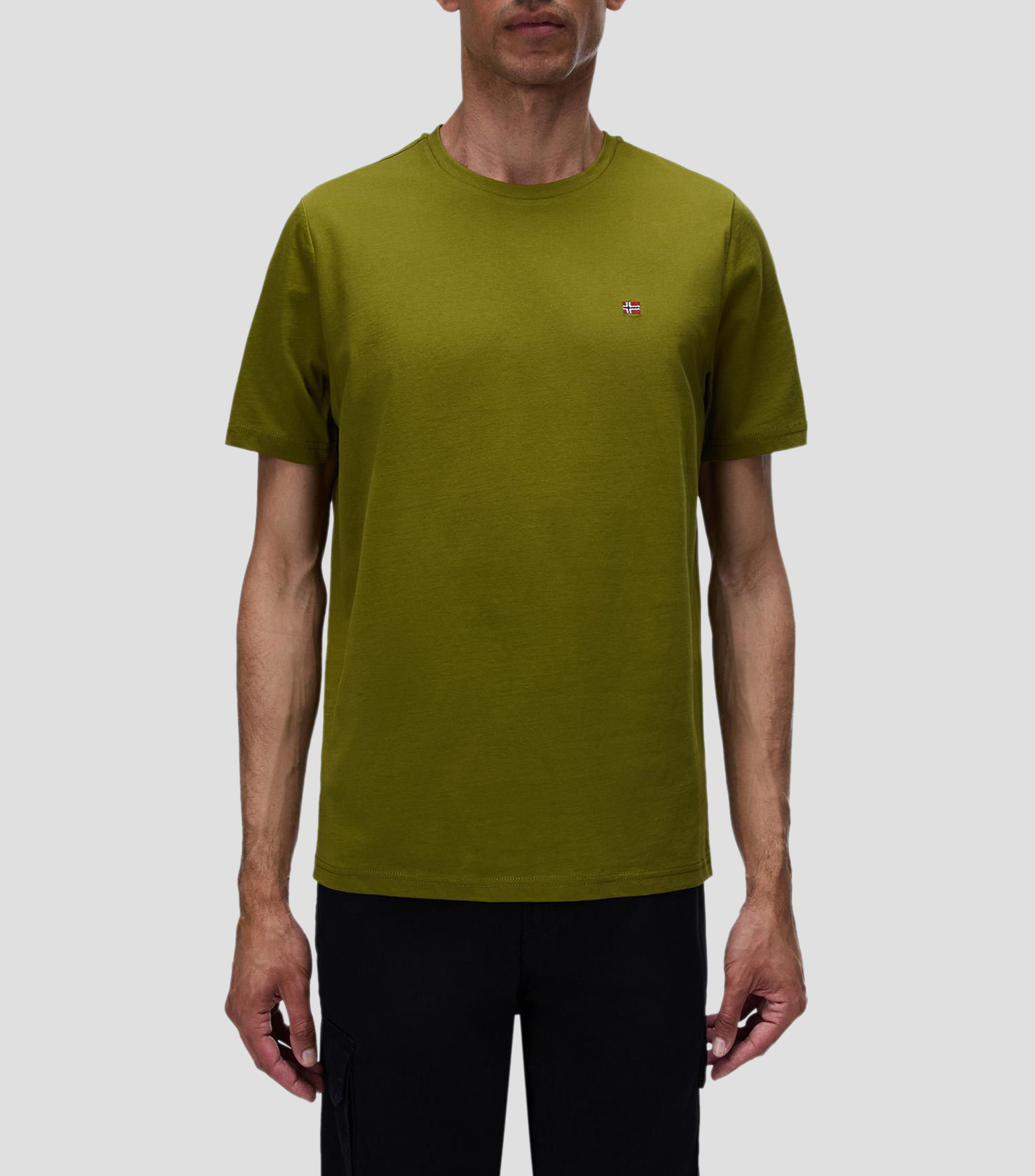 Playera cuello redondo manga corta Salis lisa Hombre