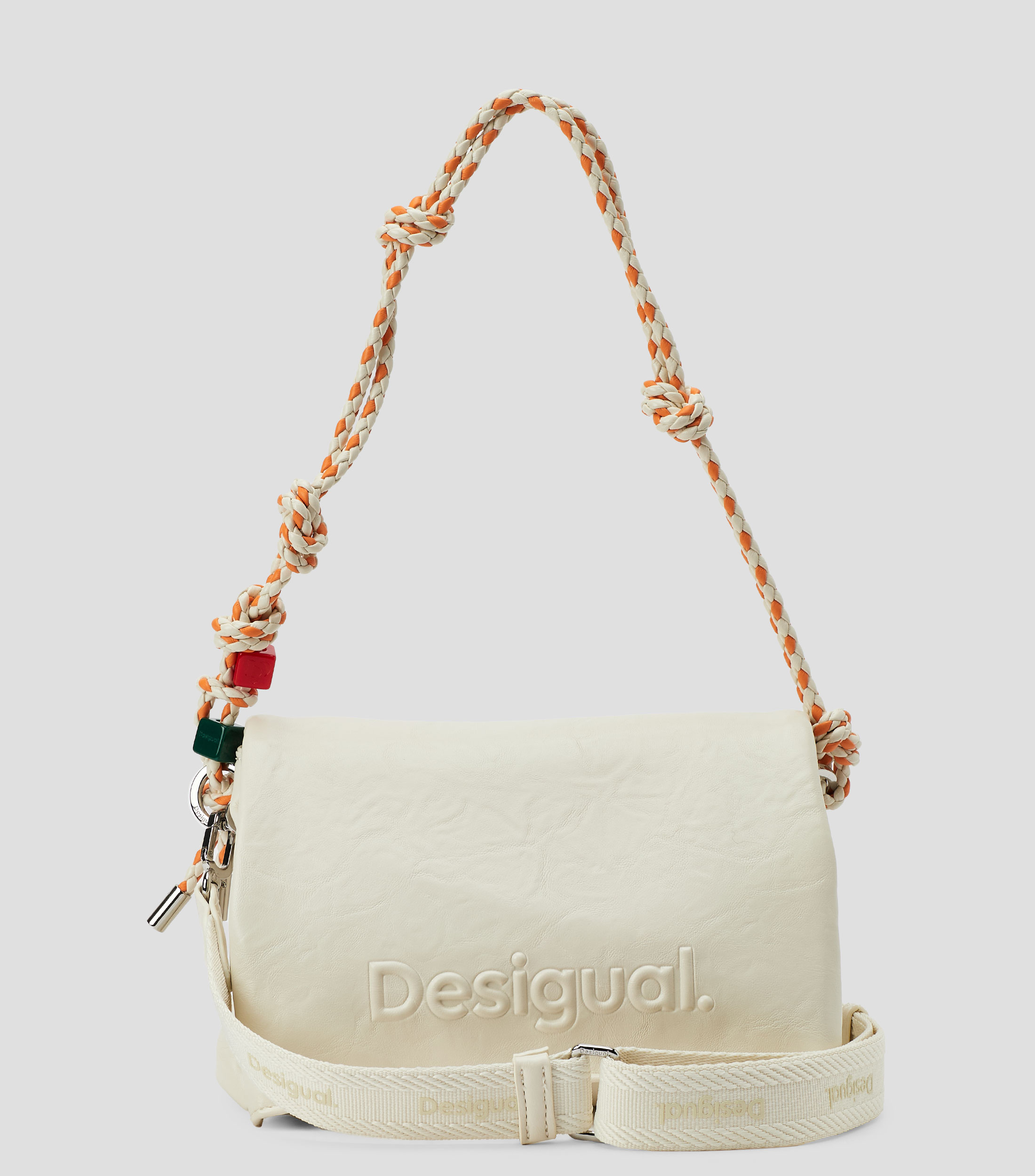 Bolsa Shoulder Venecia Ecru lisa Mujer