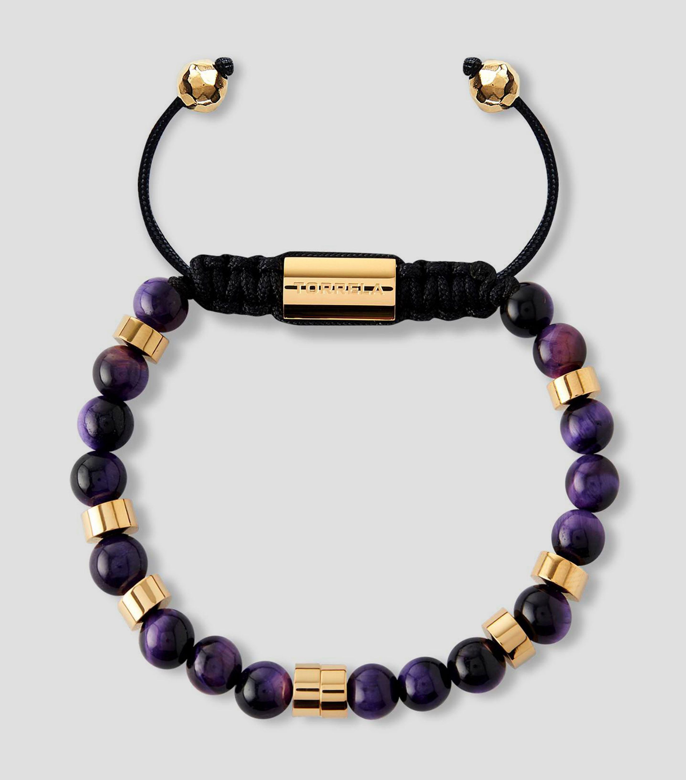 Pulsera ajustable con amatista Unisex