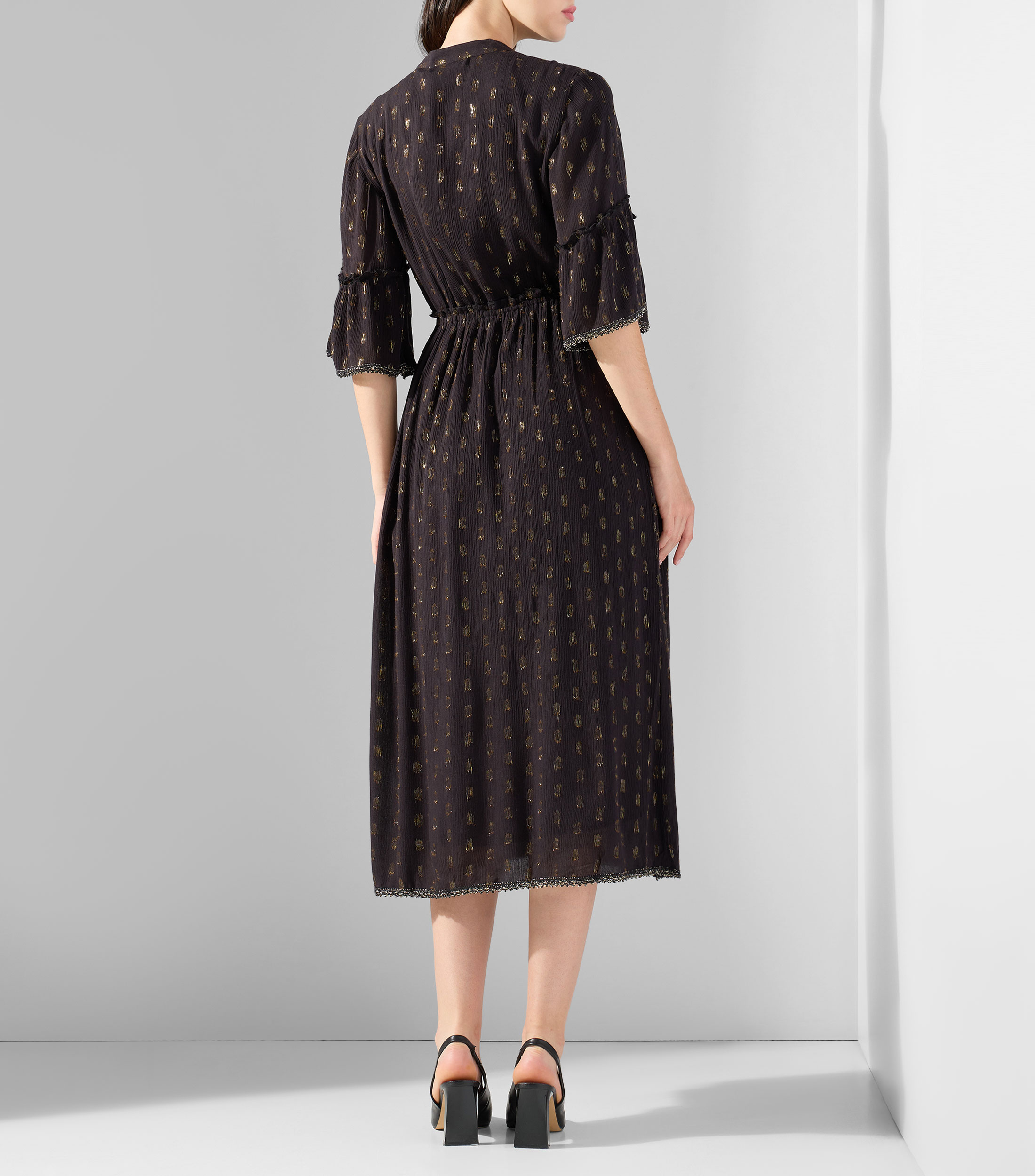 Vestido largo estampado Mujer