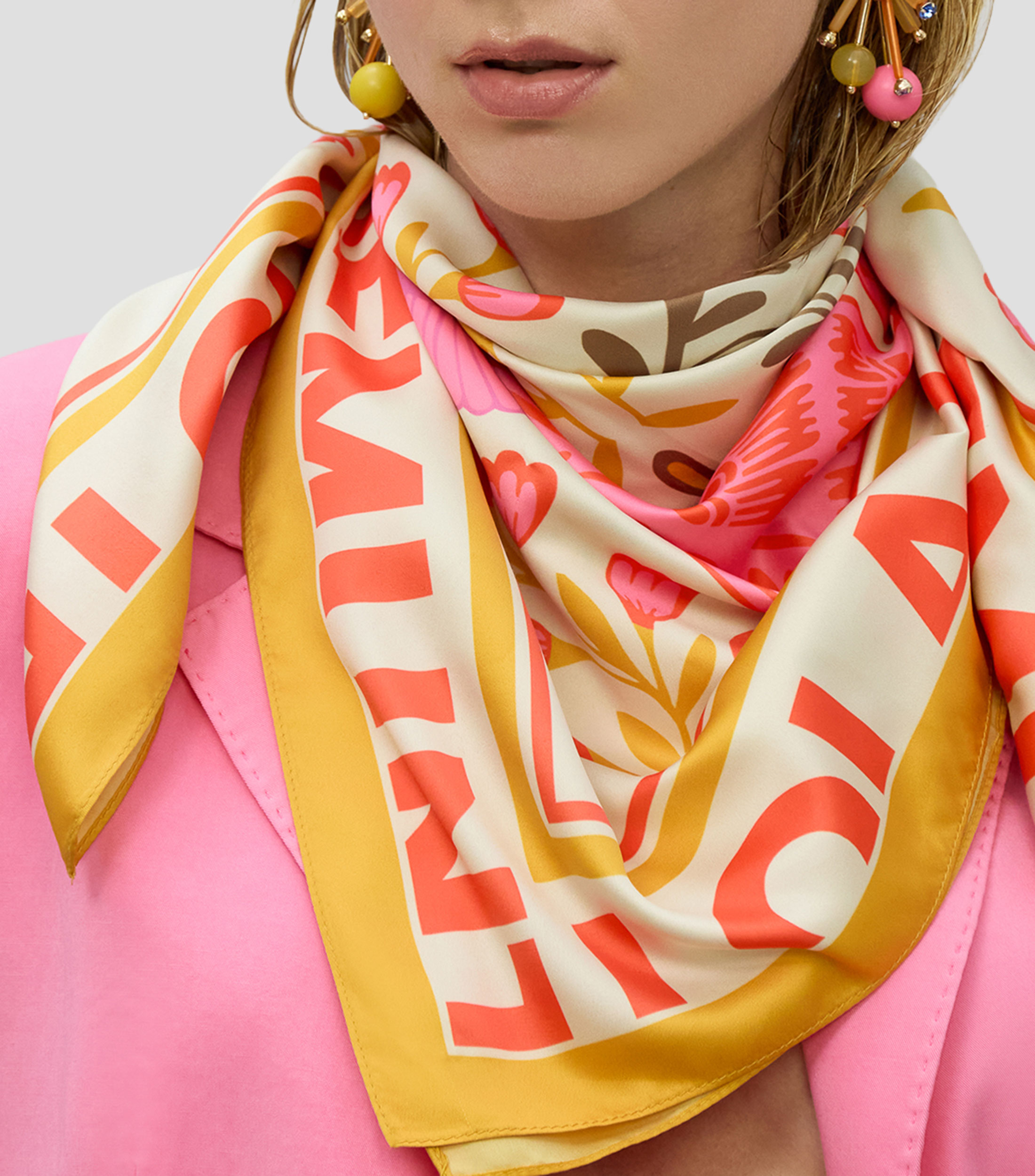 Pañuelo estampado Mujer