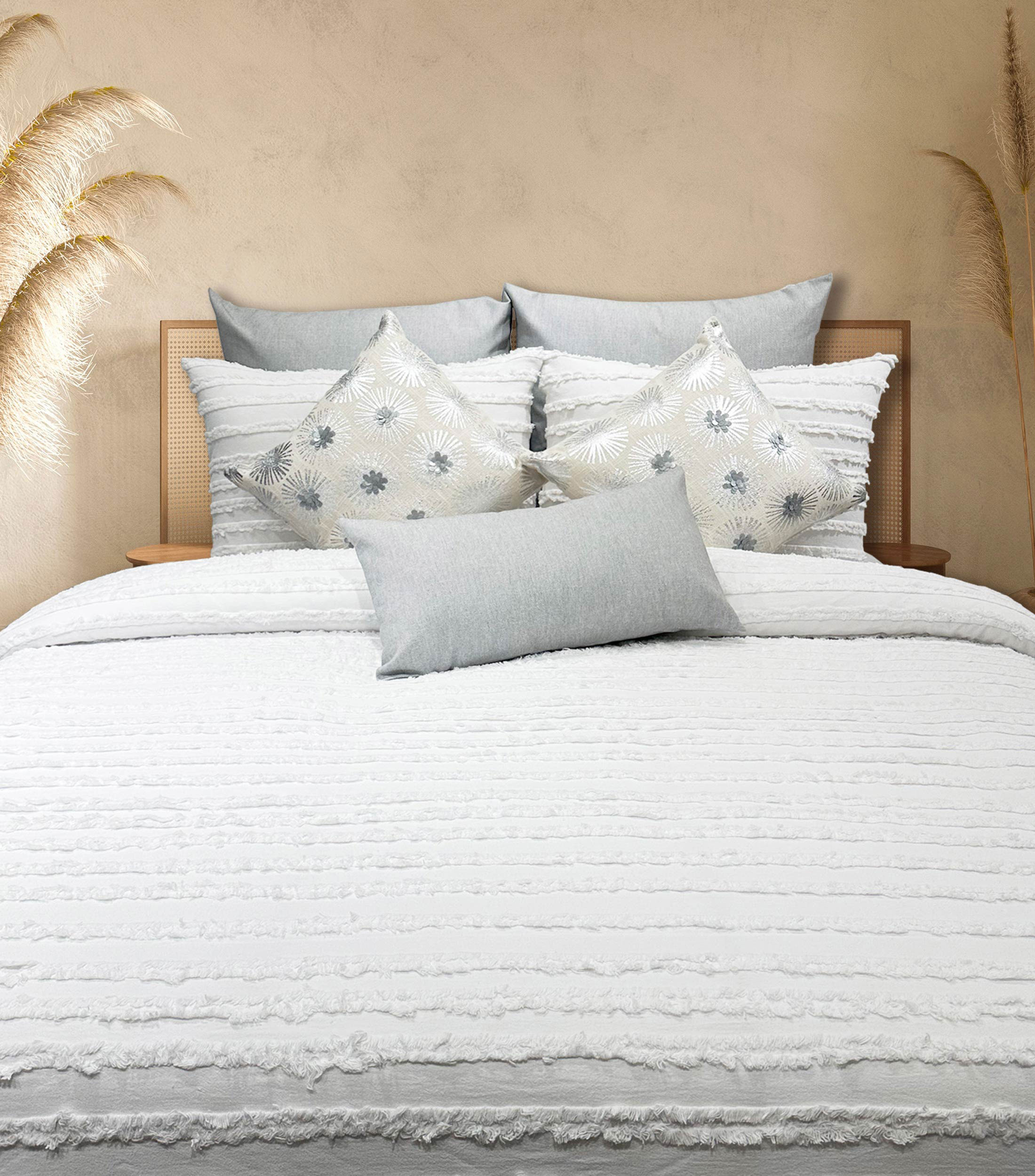 Funda para Duvet King Size en algodón Beige