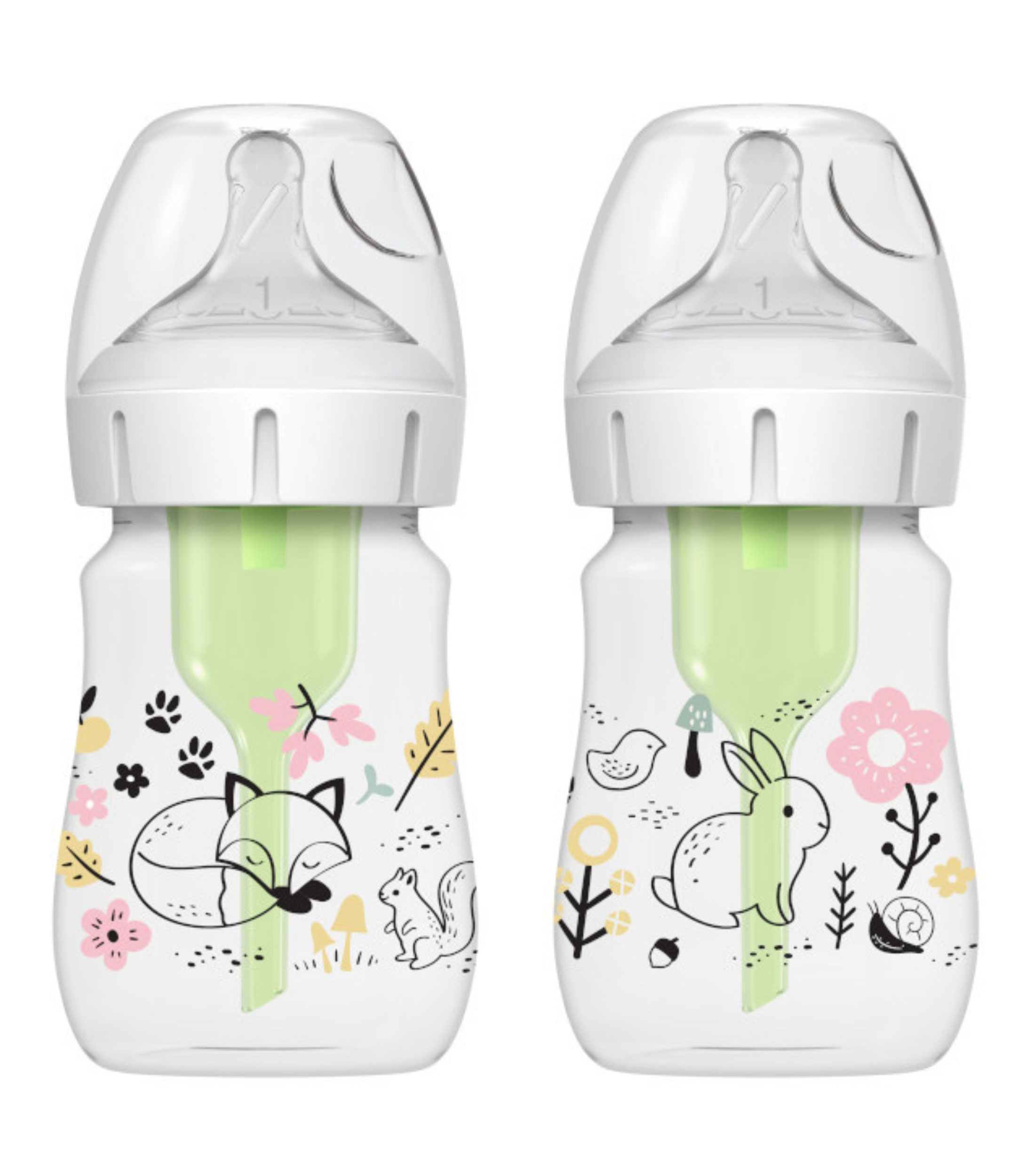 Set 2 Biberones Bosque, 150 ml