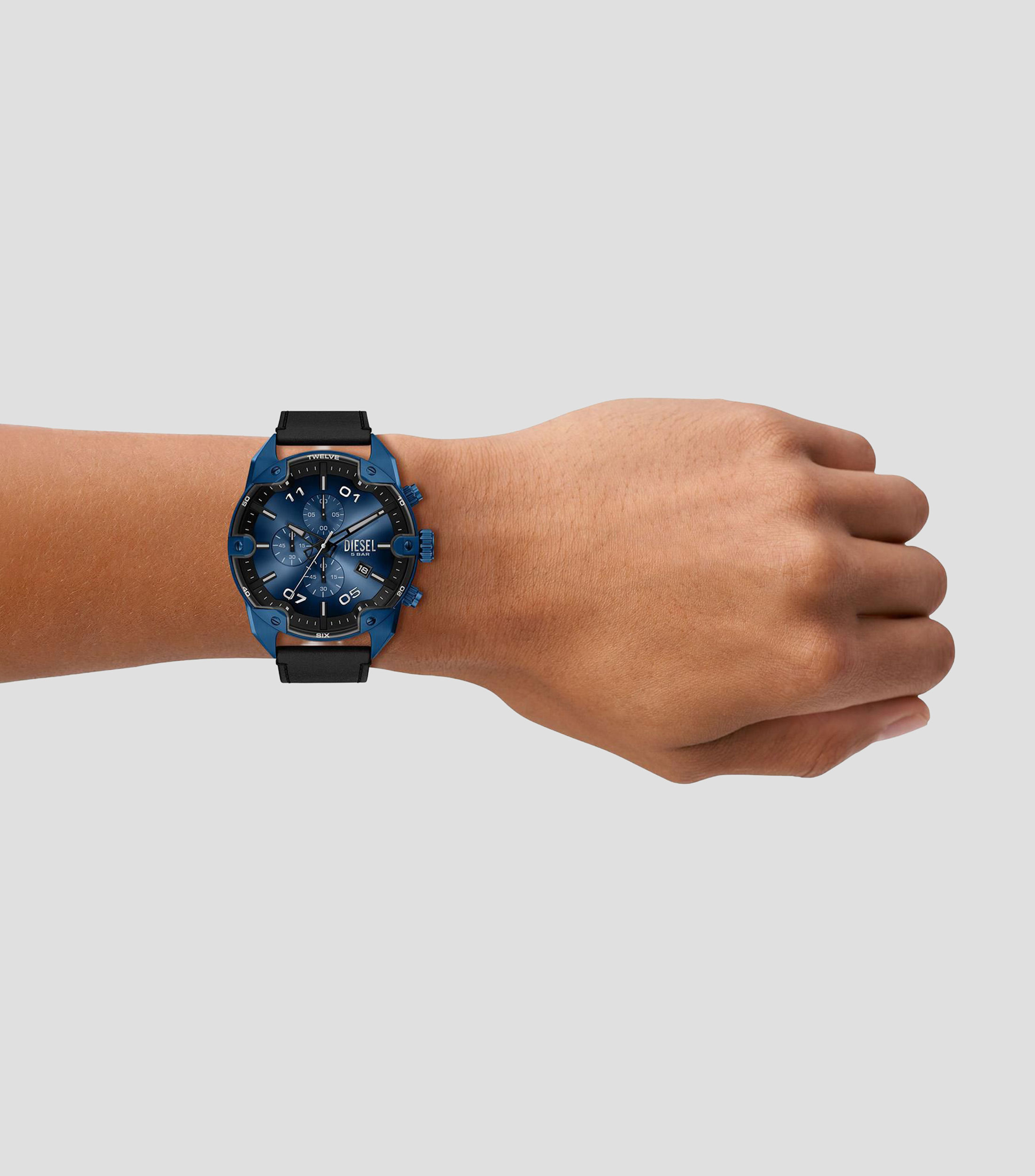 Reloj para Hombre Spiked Casual Azul, Negro