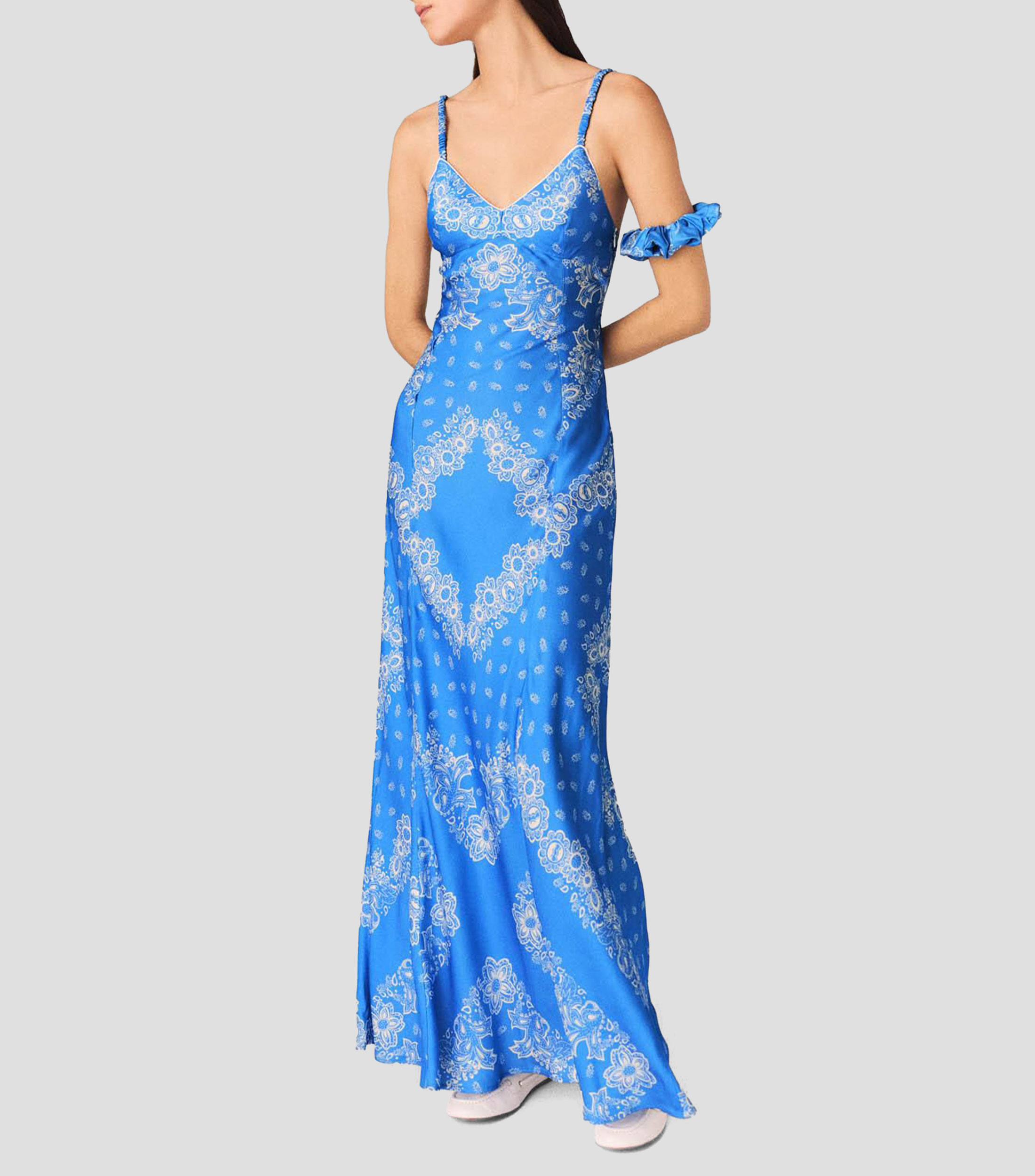 Vestido maxi estampado Rinabo Mujer
