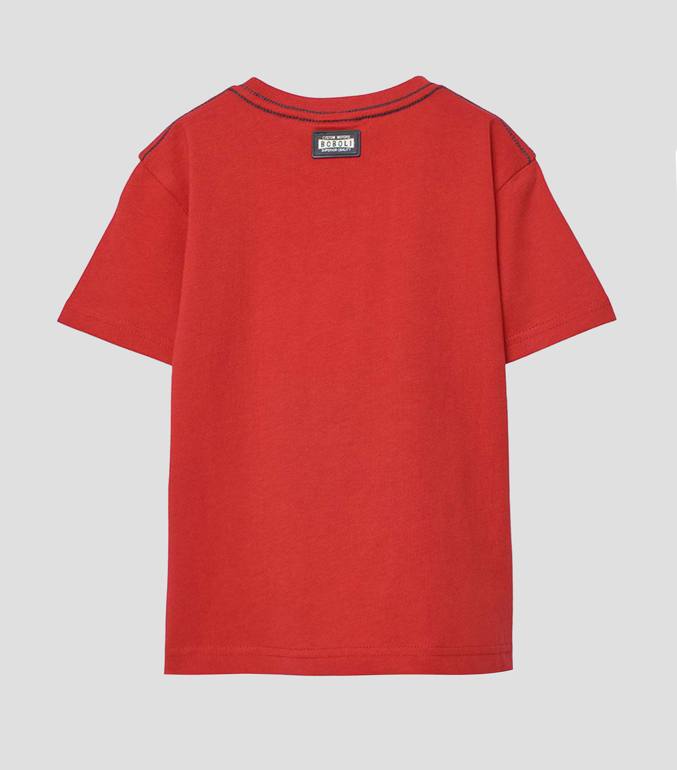 Playera cuello redondo manga corta estampada Niño