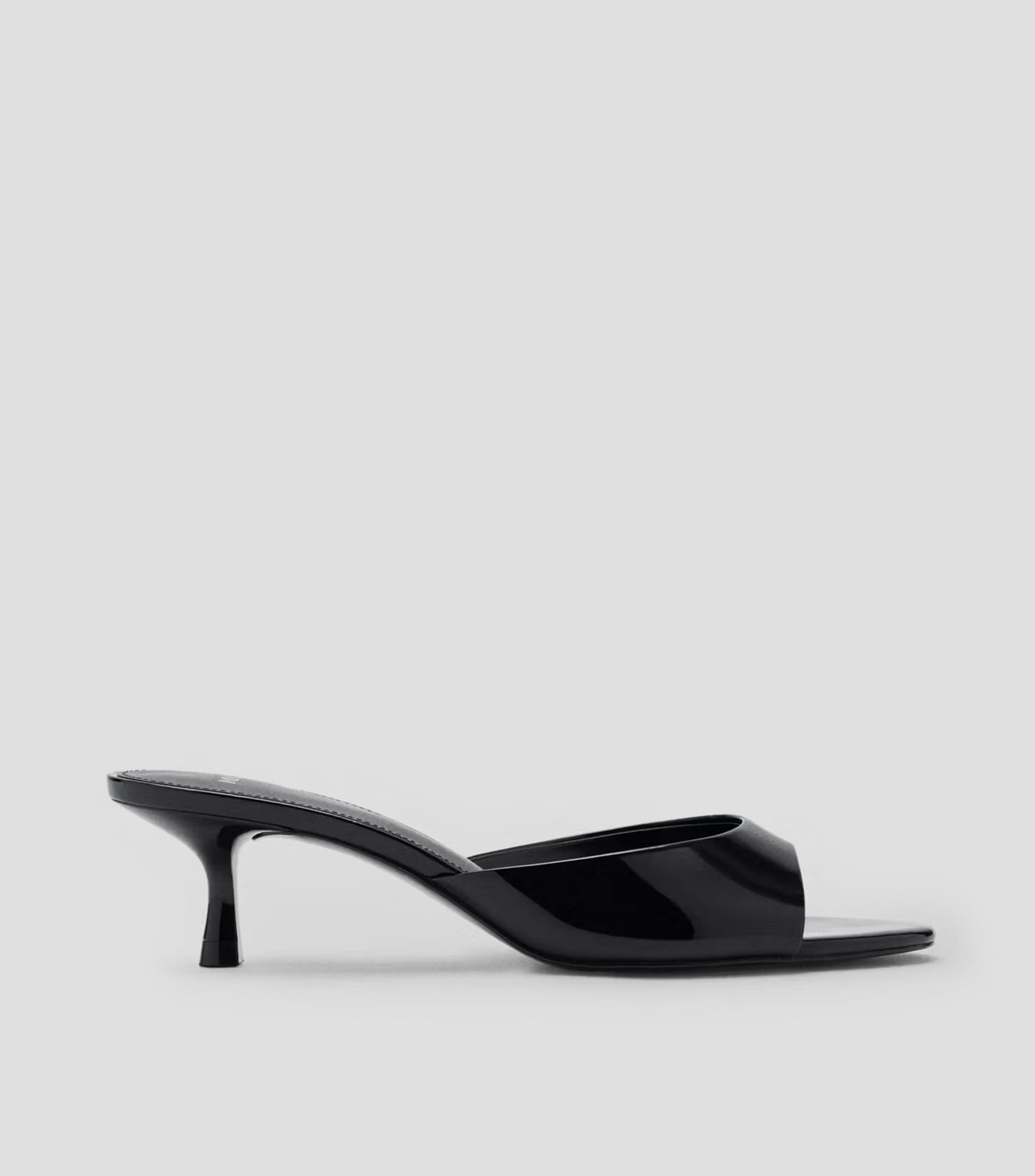 Sandalias con tacón bajo delgado Mujer