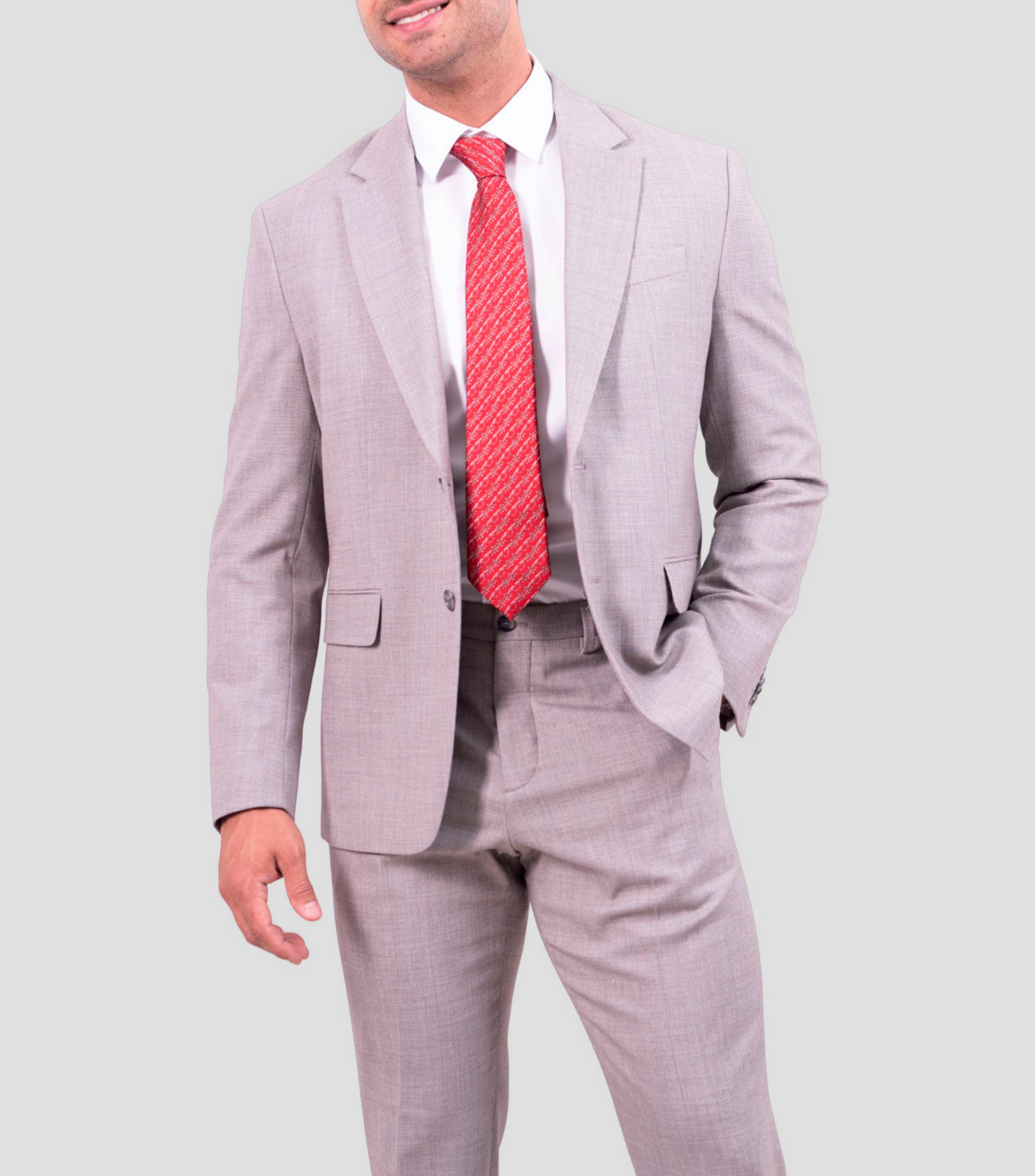 Corbata ancha de seda roja Quetzalcóatl