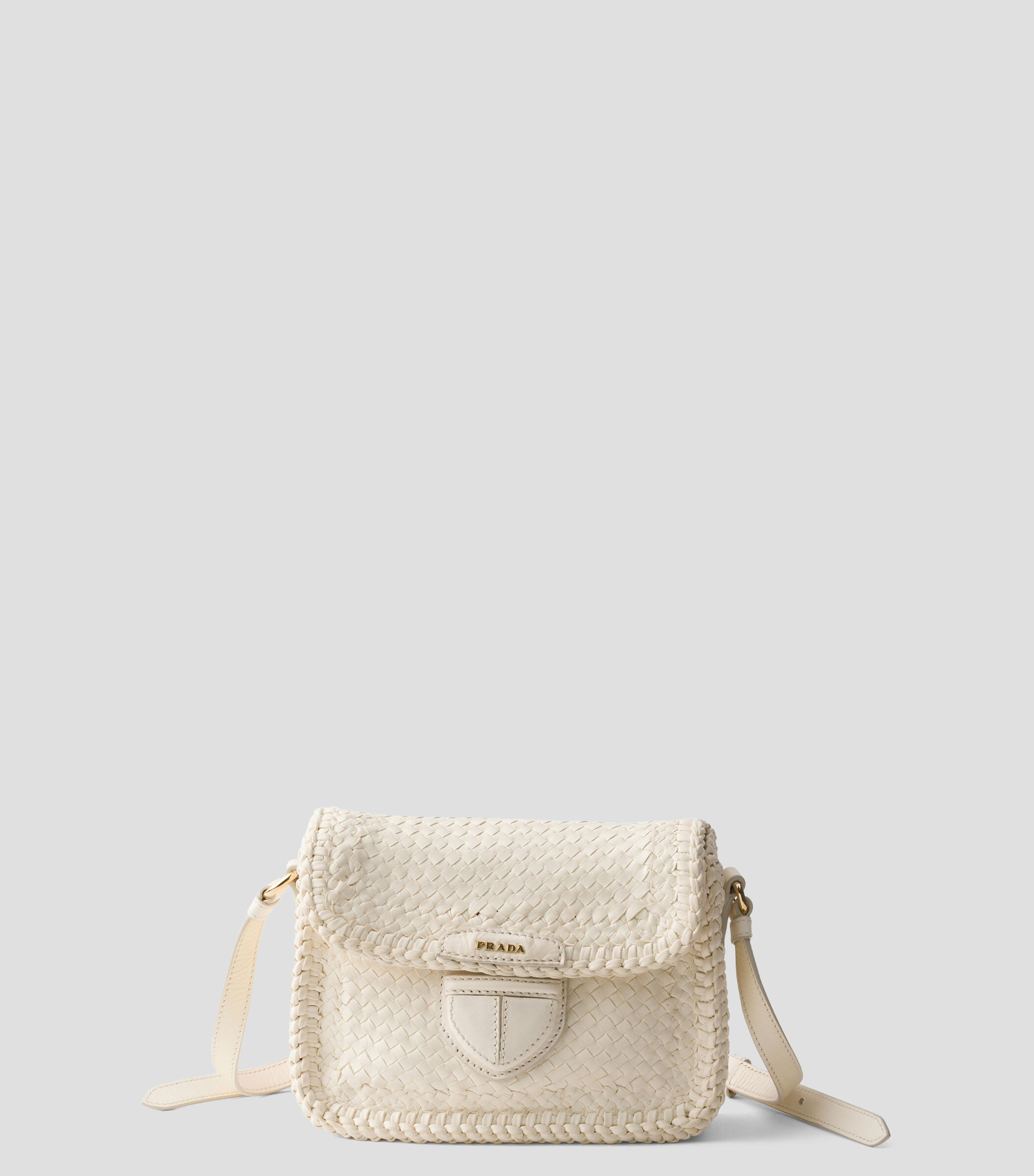 Minibolsa Crossbody de piel entrelazada Mujer