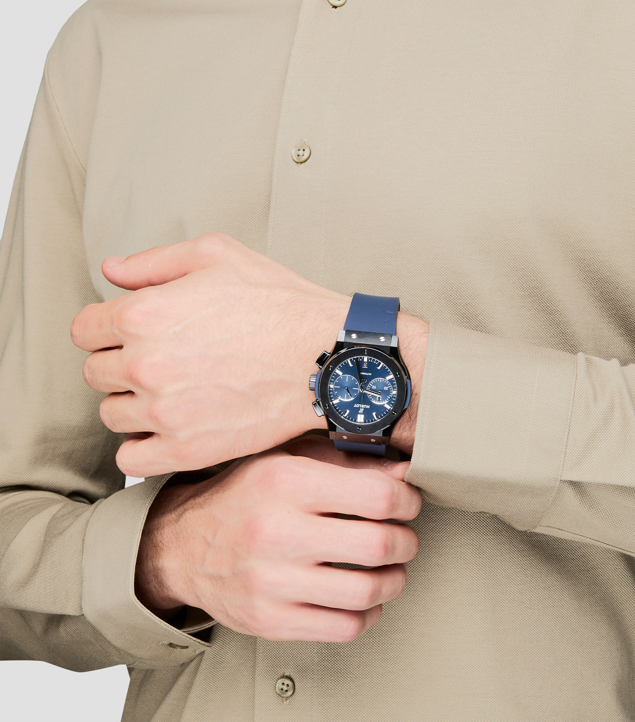 Reloj para Hombre Classic Fusion Casual, Negro, Azul