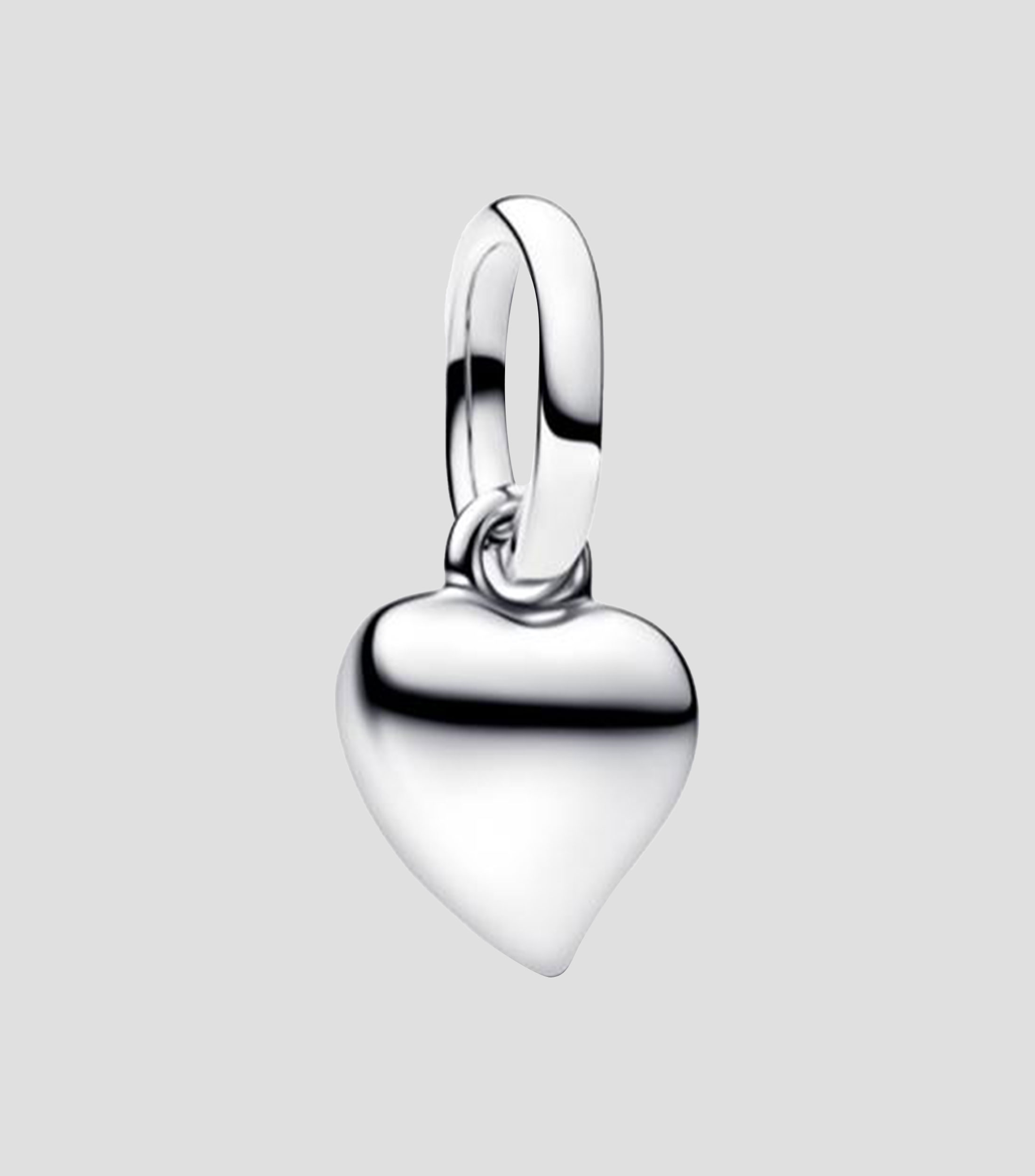 Charm en plata con corazón Unisex