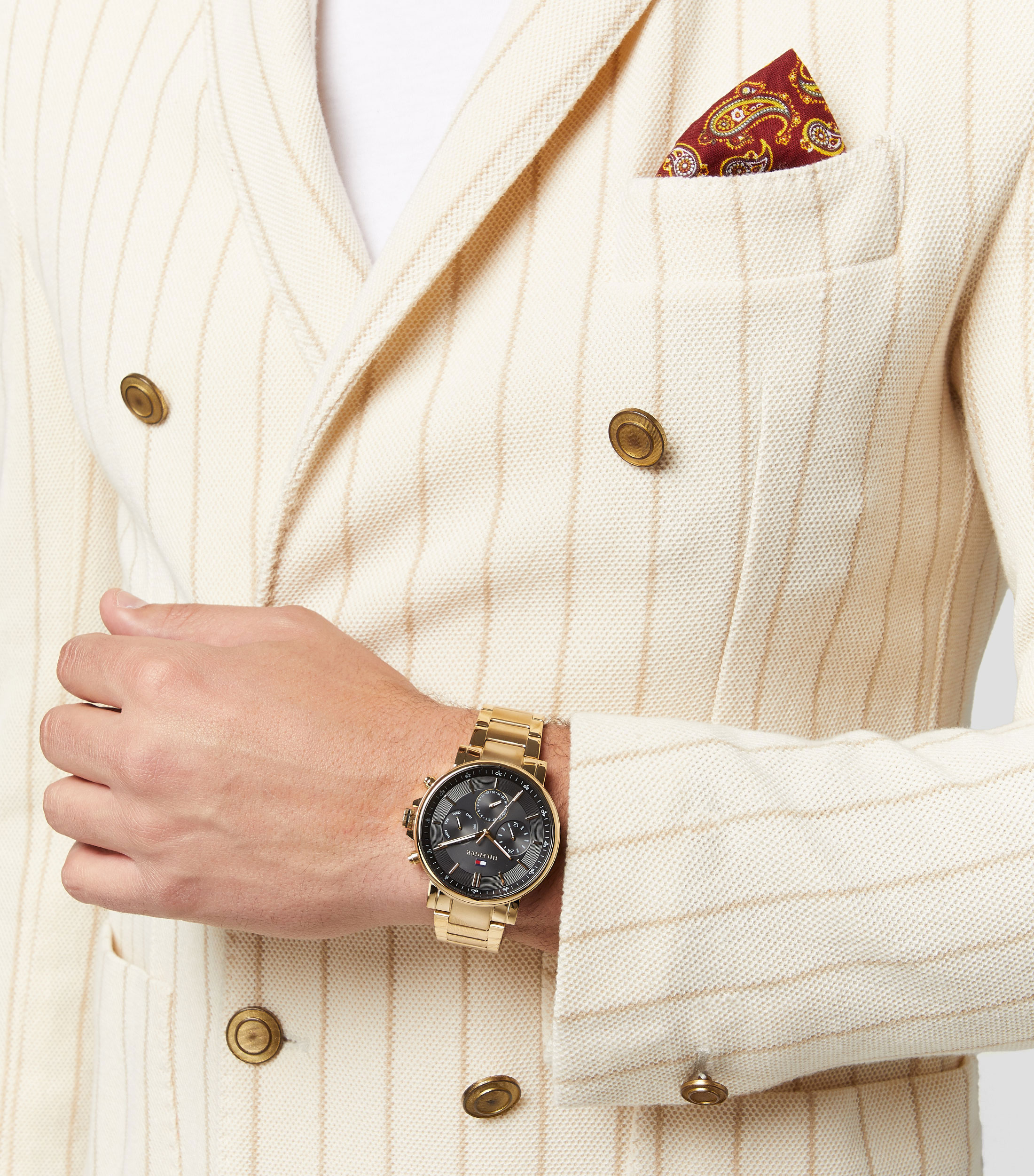 Reloj para Hombre Casual Dorado