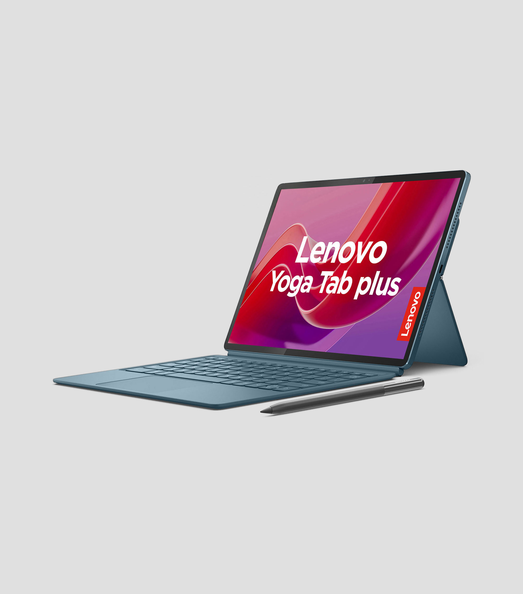 Tablet Lenovo Yoga Tab Plus, 12.7" 3K, 16 GB RAM, 256 GB UFS, Teclado 2 en 1 + Tab Pen Pro