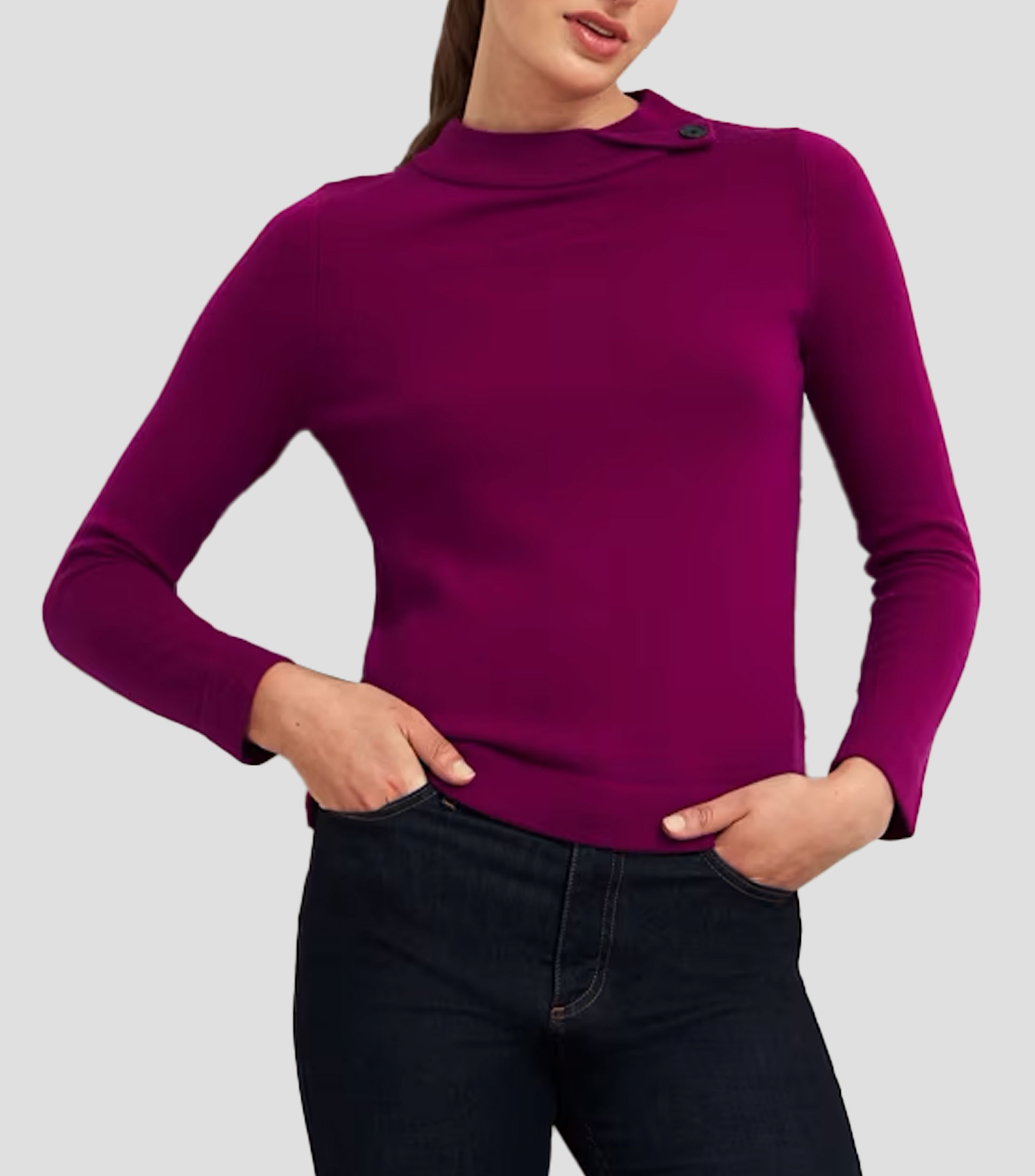 Suéter cuello redondo Mujer