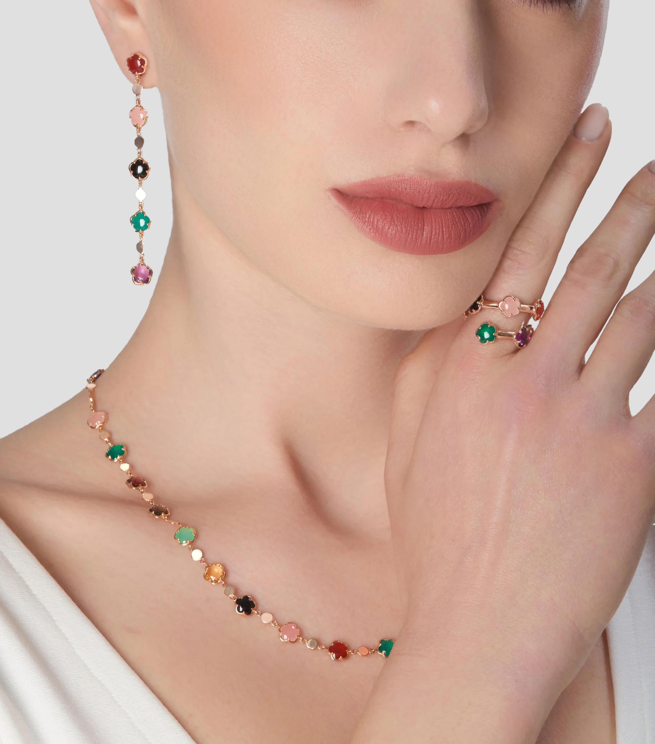 Anillo Figlia Dei Fiori en oro rosa de 18 kilates Mujer