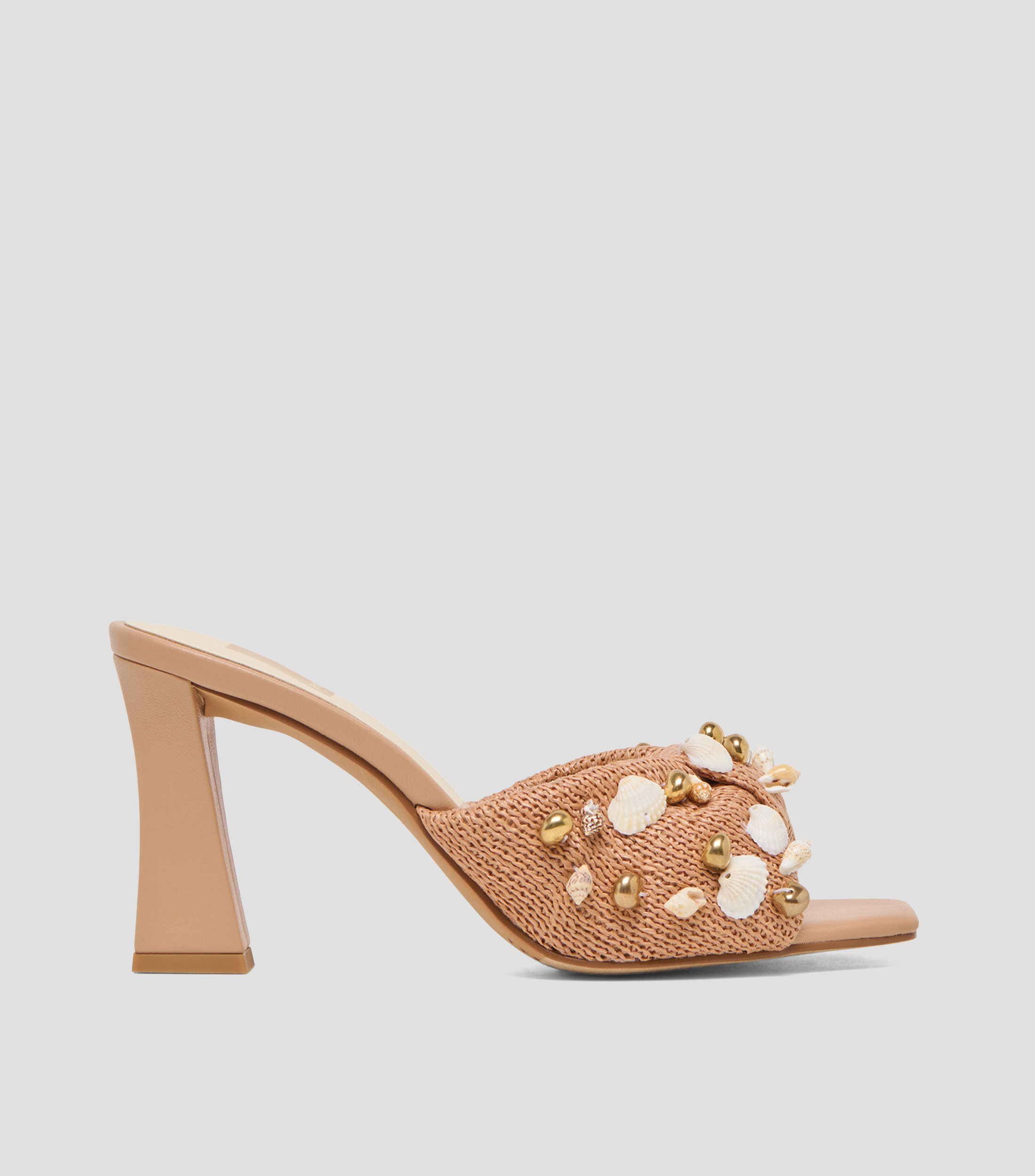 Sandalias con tacón alto y ancho Mujer