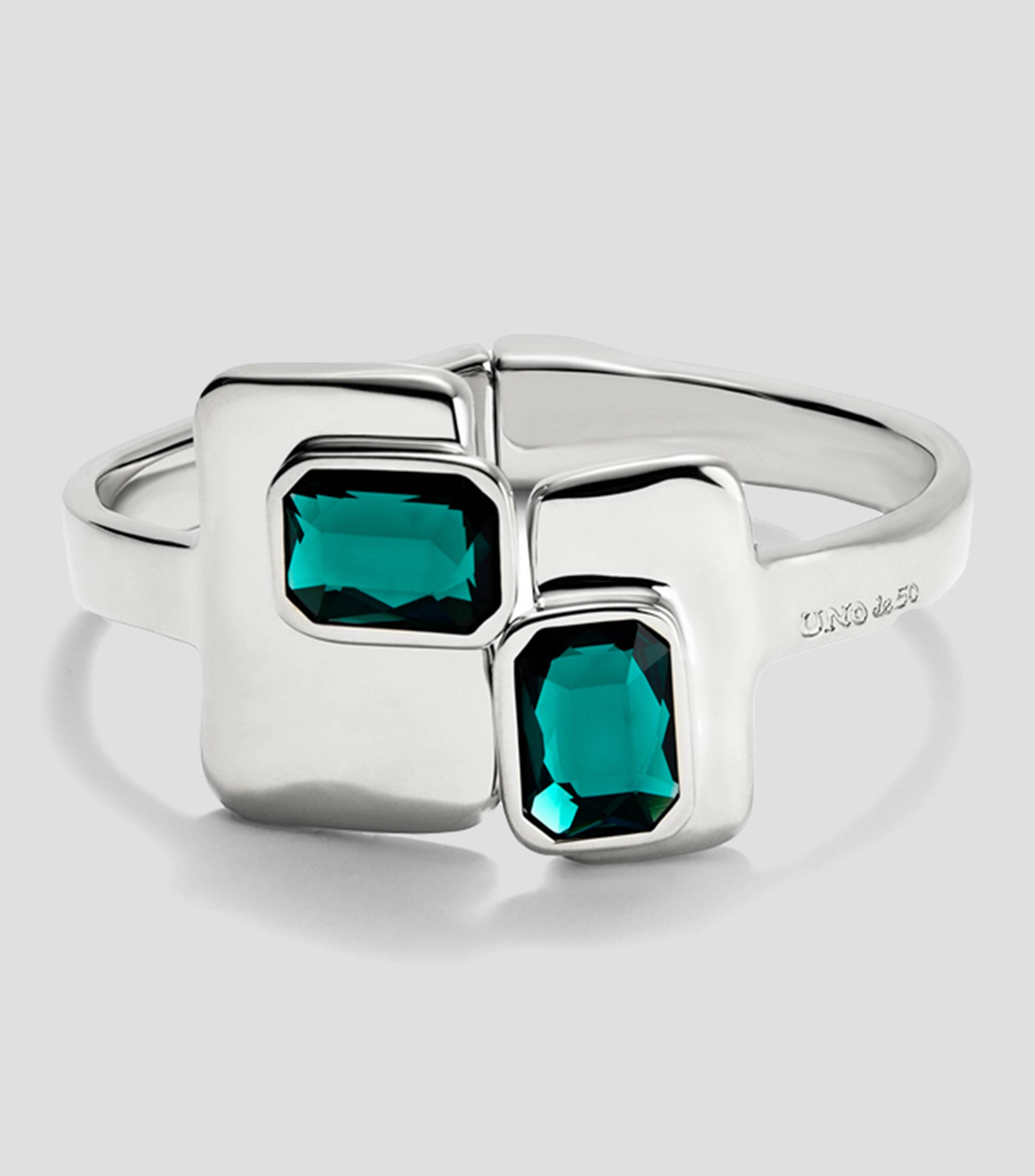 Pulsera con cristales verdes Mujer
