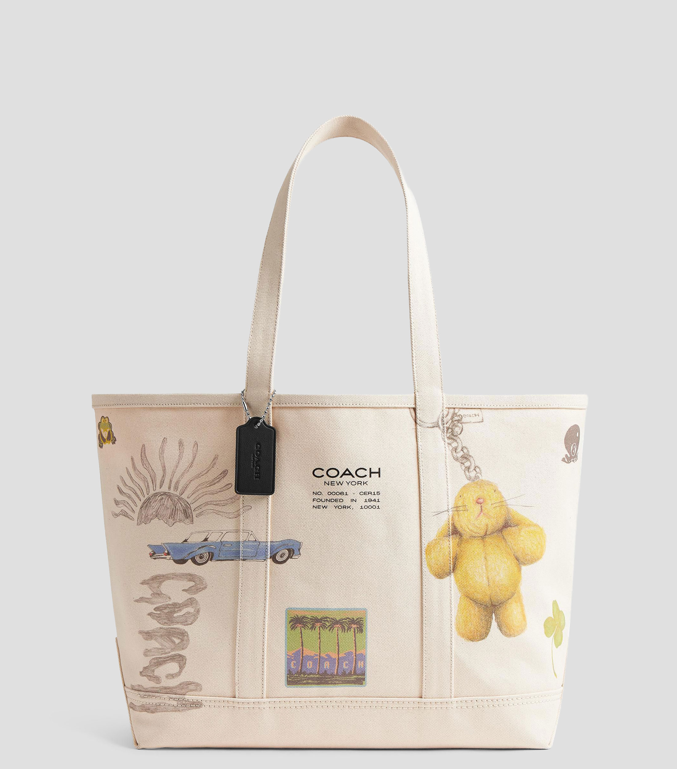 Bolsa tote beige Utility estampada Mujer