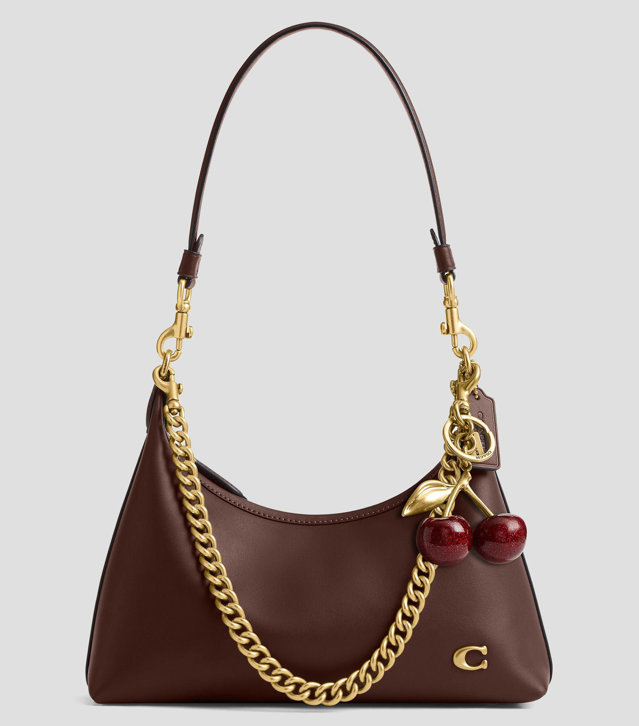 Bolsa shoulder café en piel Juliet 25 lisa Mujer