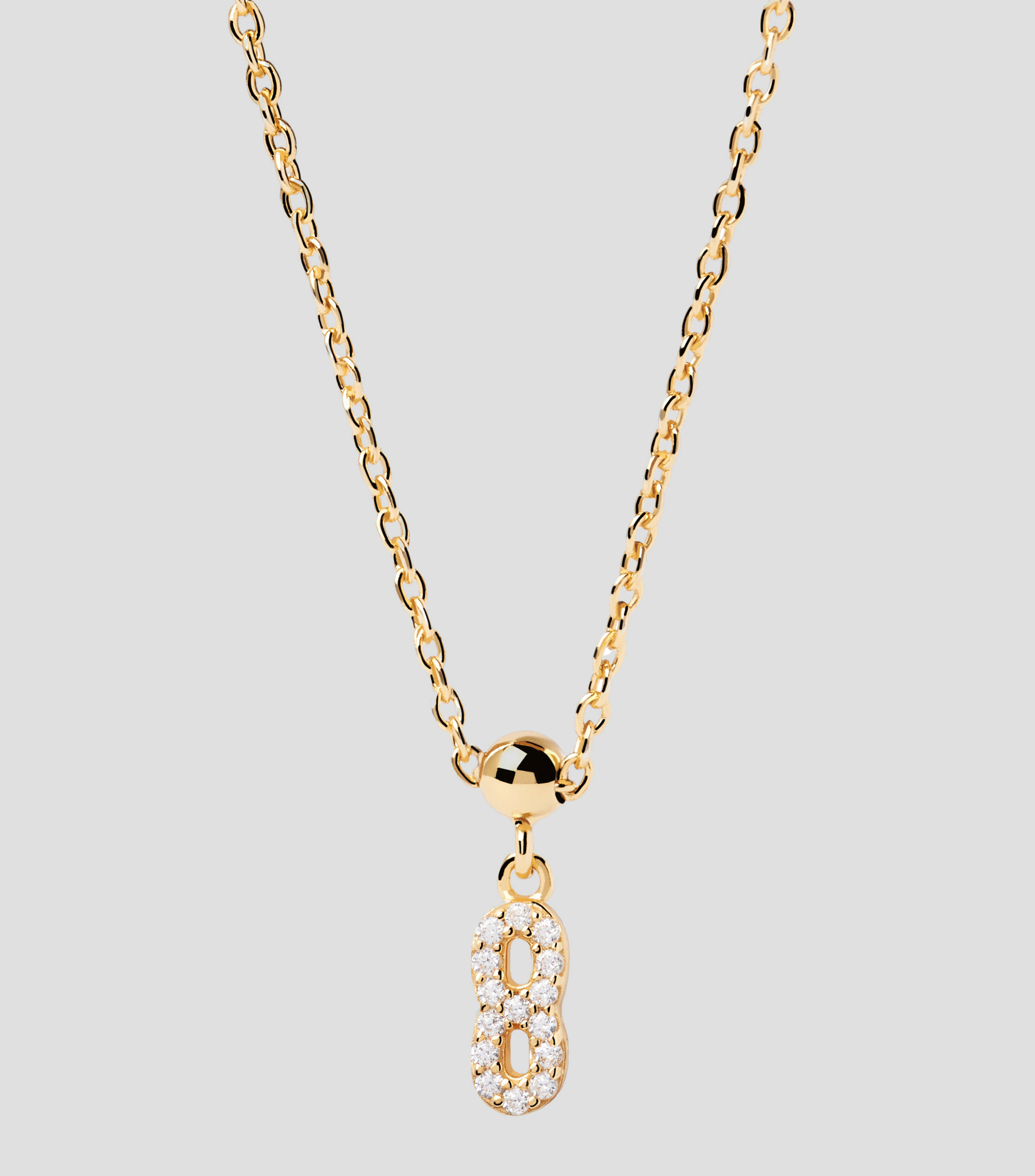 Charm en Plata .925 Número 8 Mujer
