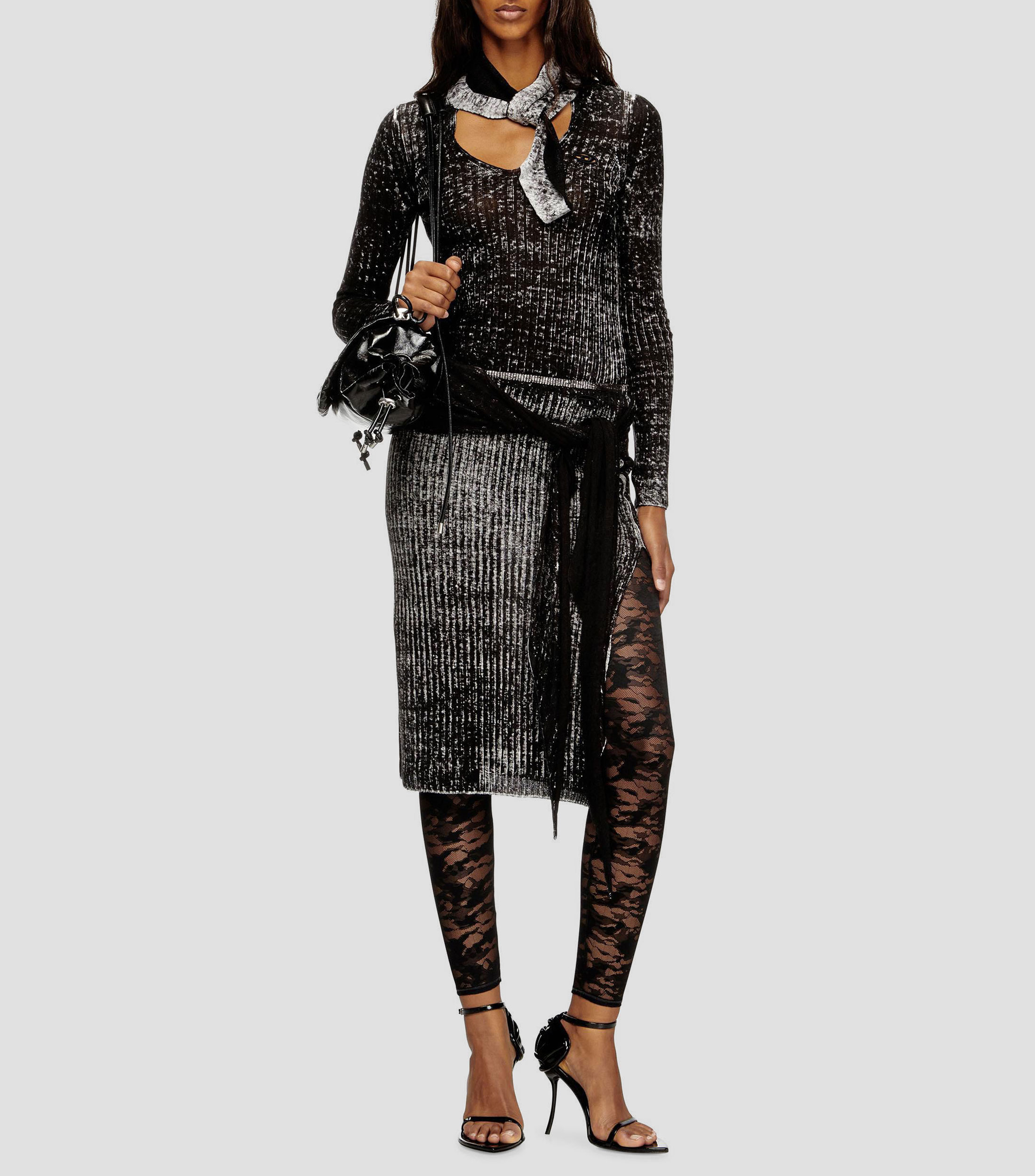 Leggings con encaje Mujer