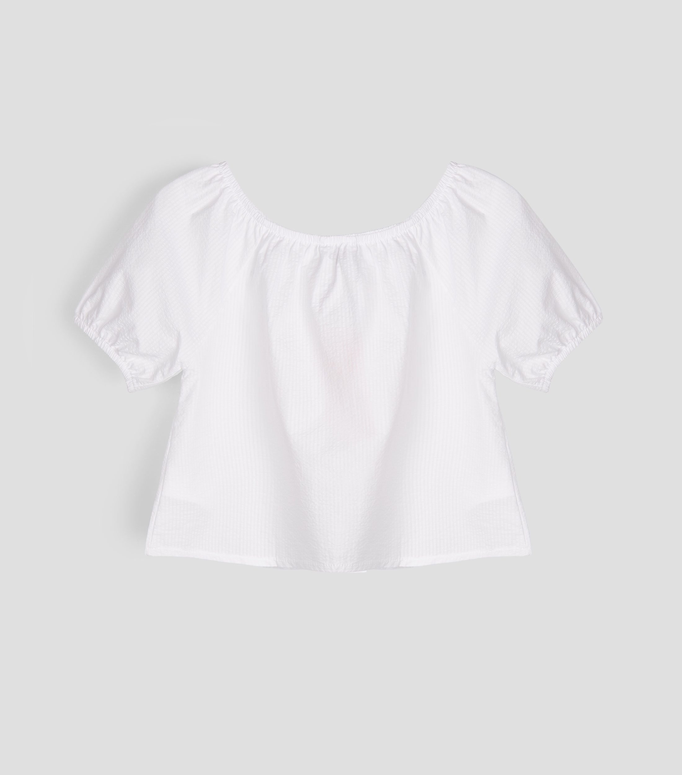 Blusa sólida manga corta Niña