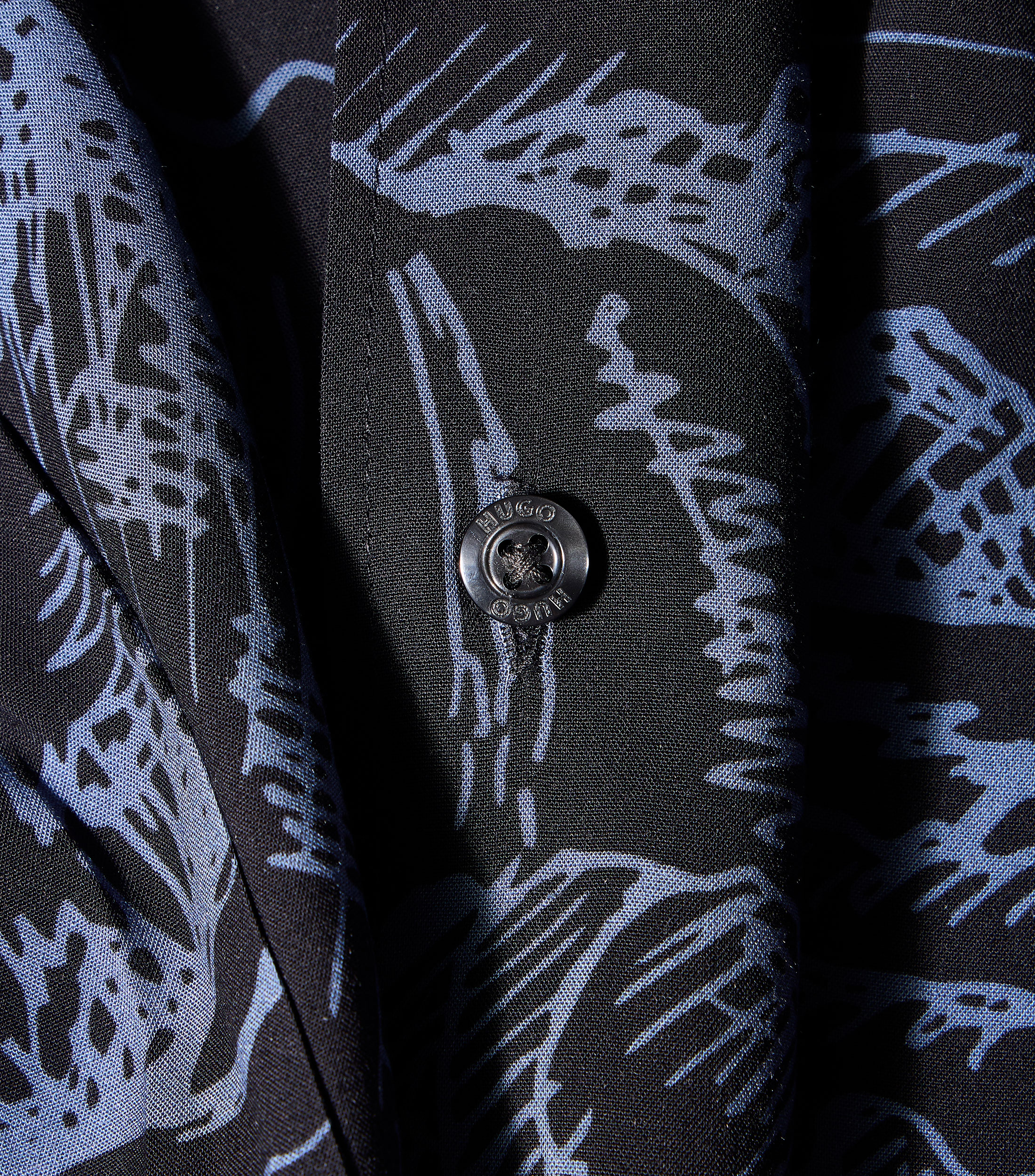 Camisa estampada manga corta Hombre