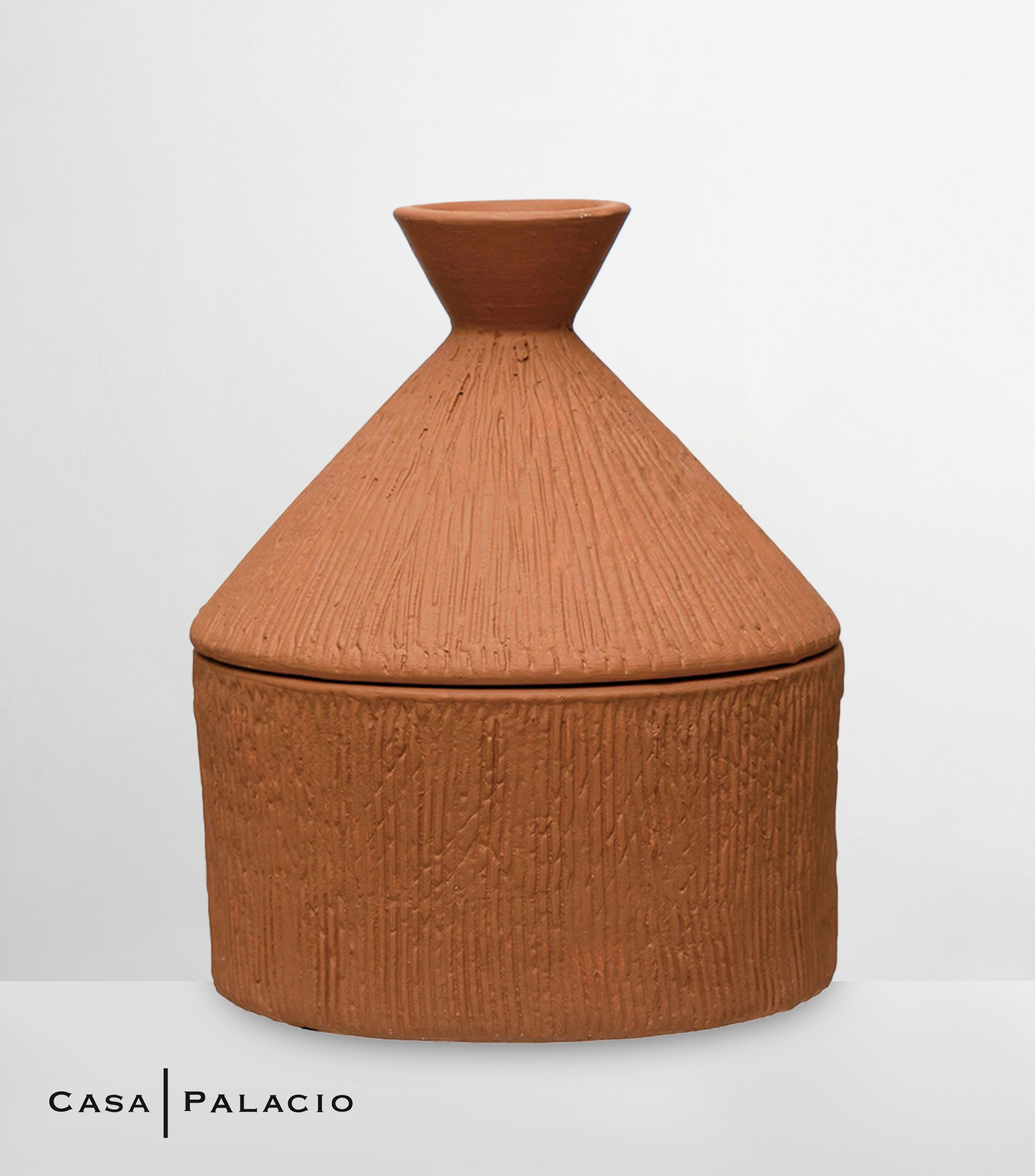 Jarrón decorativo en terracota