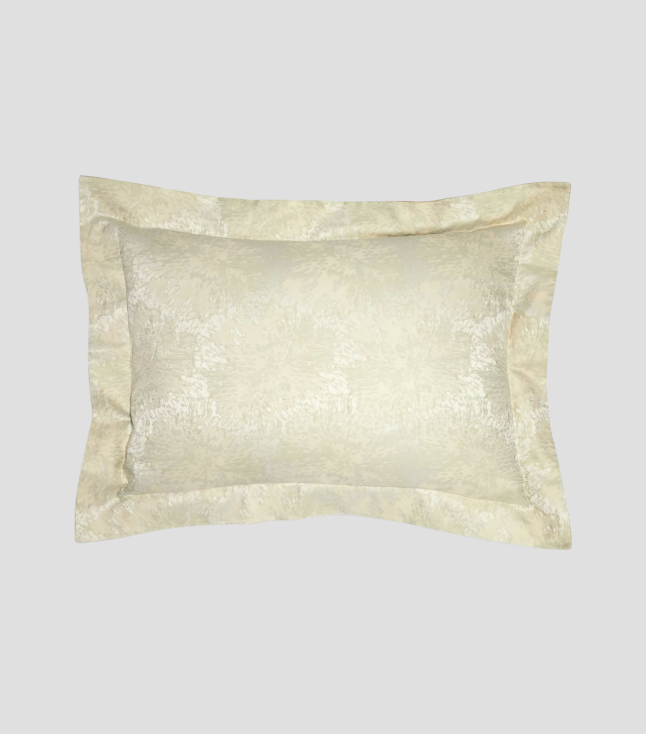 Funda para almohada king size en algodón Sahara Flower Arredo verde celedón