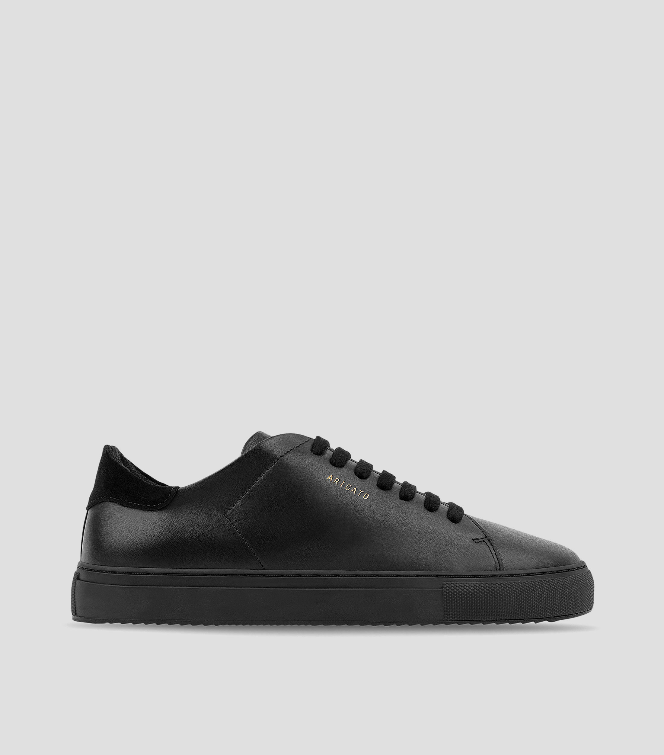 Tenis casuales Clean 90 en piel, negros Hombre
