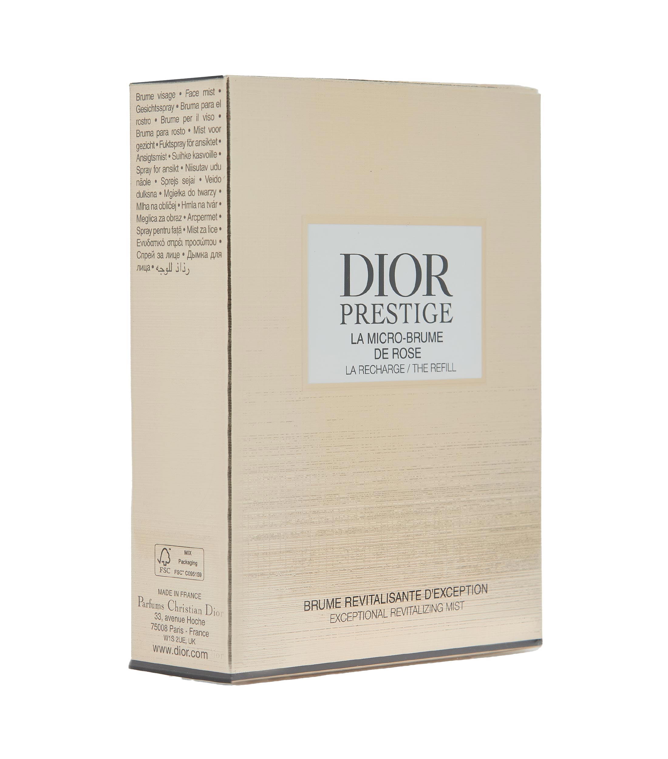 REFILL BRUMA REVITALIZANTE DE EXCEPCIÓN DIOR PRESTIGE LA MICRO-BRUME DE ROSE, 3 X 25 ML