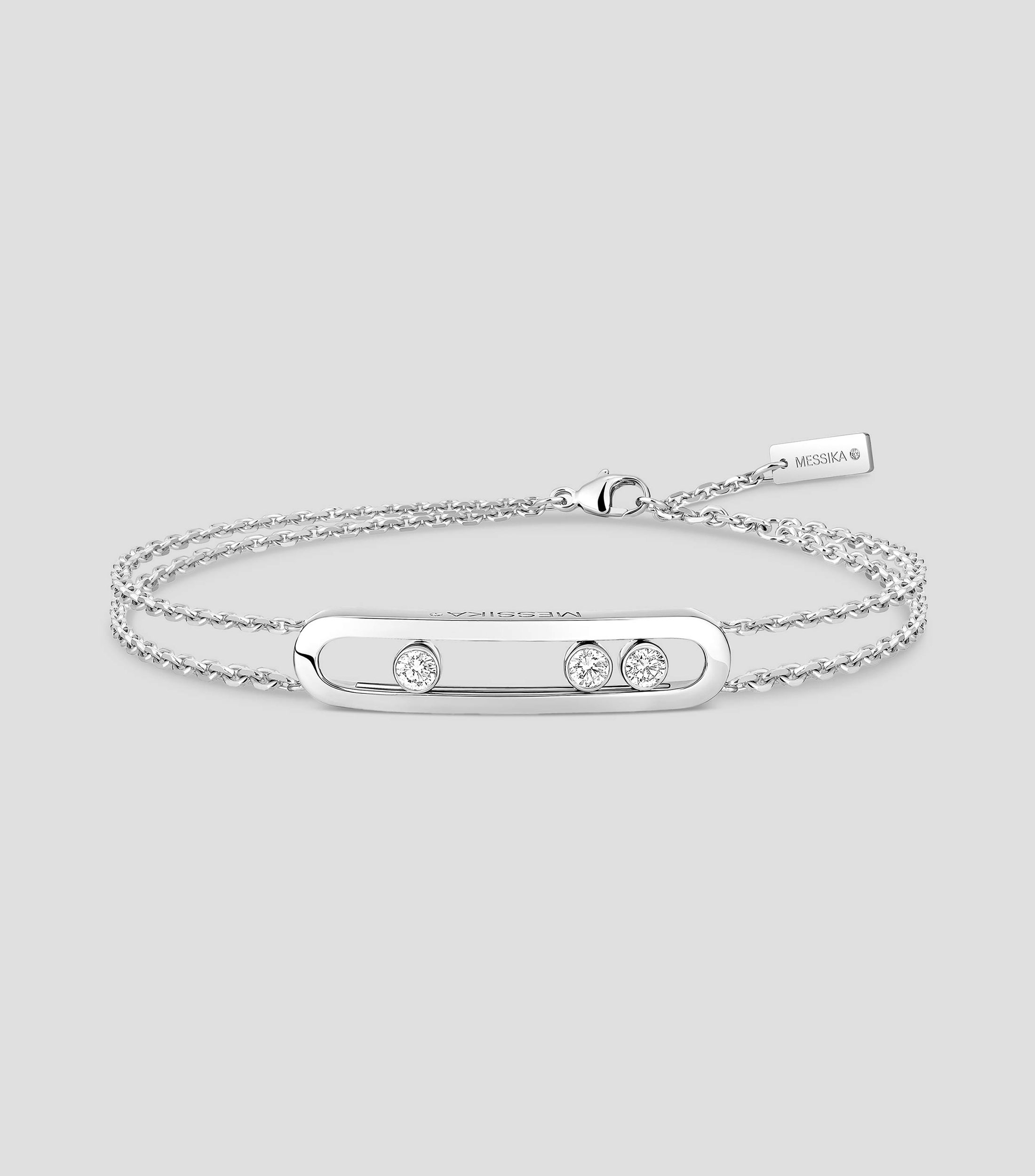 Pulsera en oro blanco 18 Kts Mujer