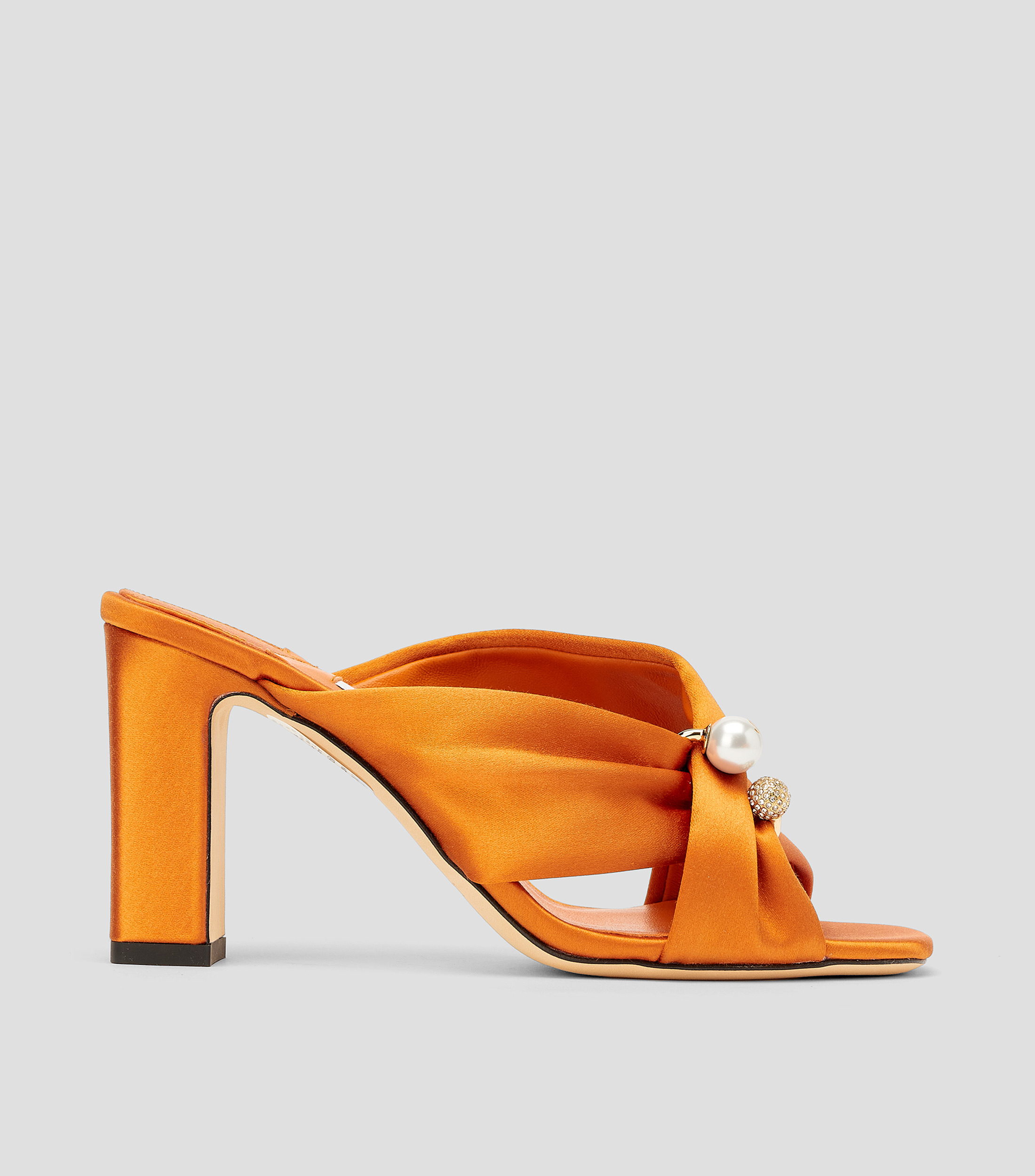 Sandalias con tacón alto cuadrado Mujer