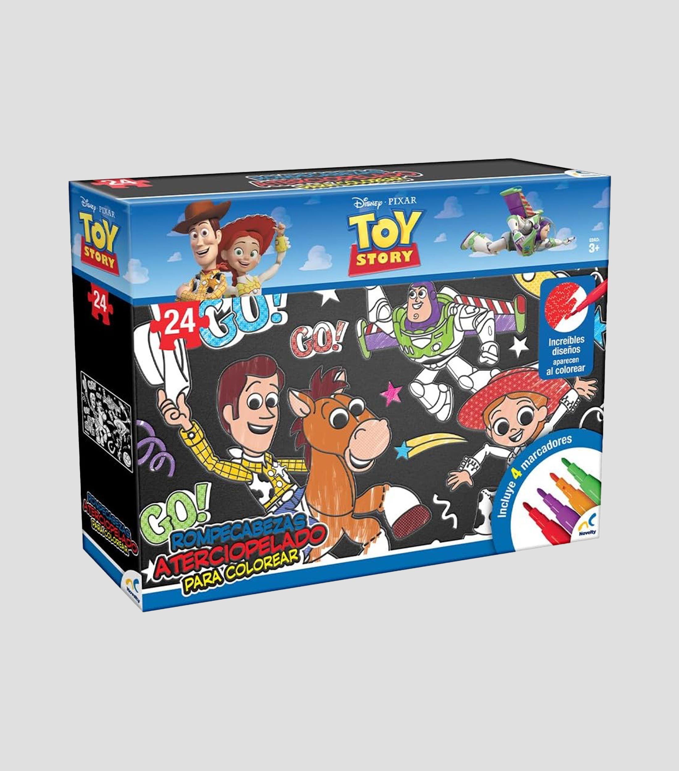 Rompecabezas Aterciopelado para colorear Toy Story 24 Piezas