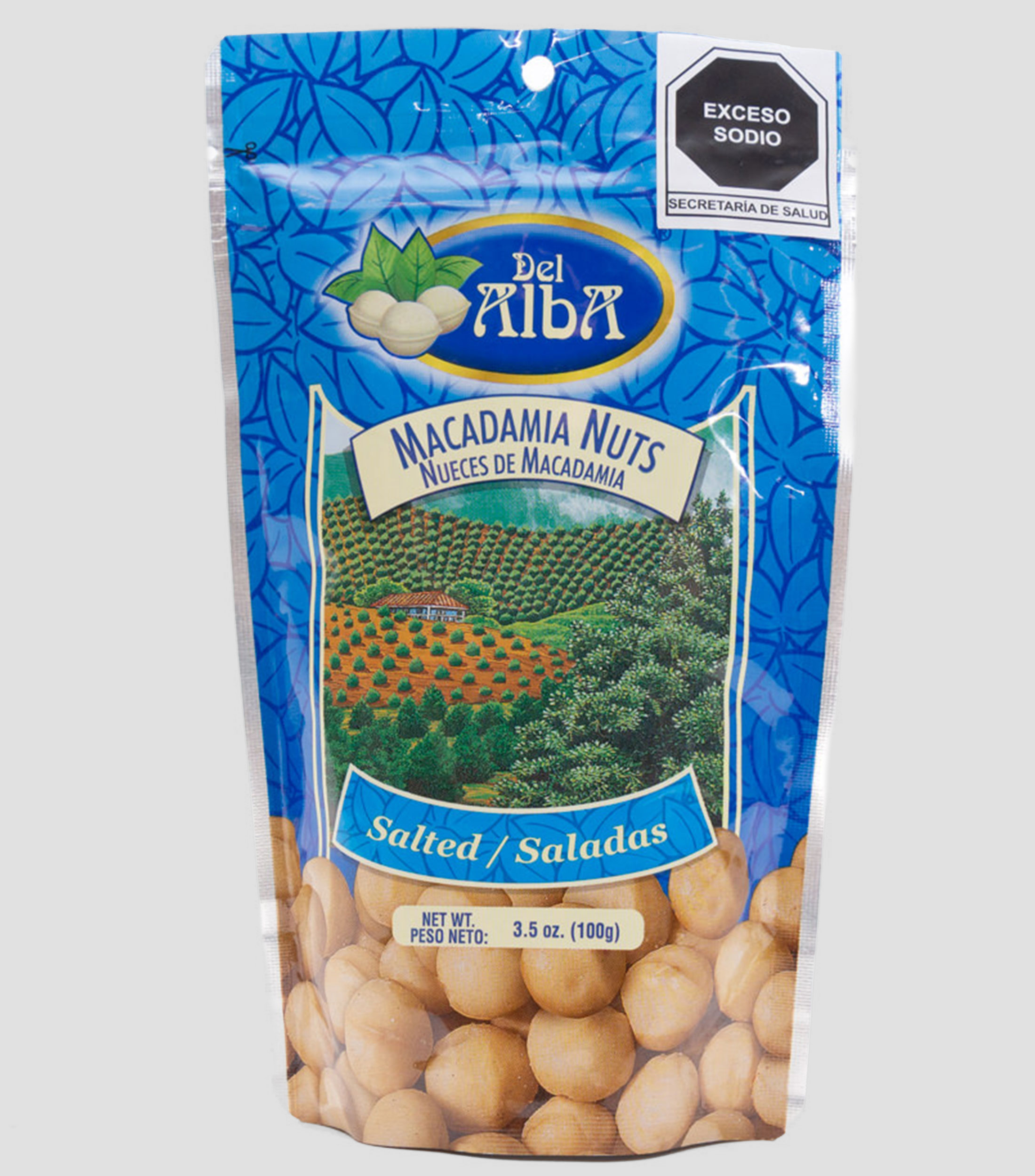 Nueces de Macadamia Saladas, 100 g