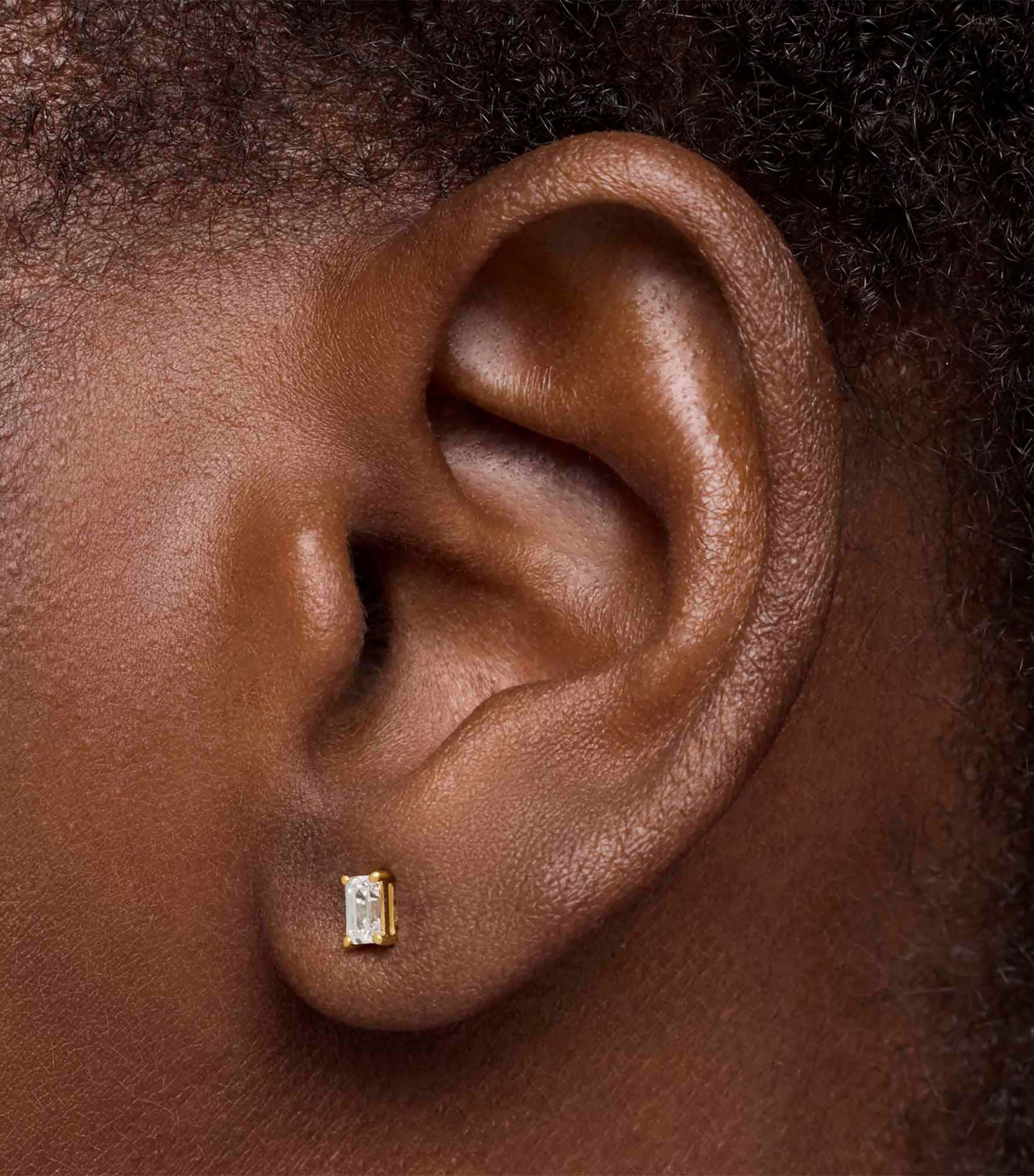 Arete individual en oro amarillo 14 kilates Shine LGD Mujer