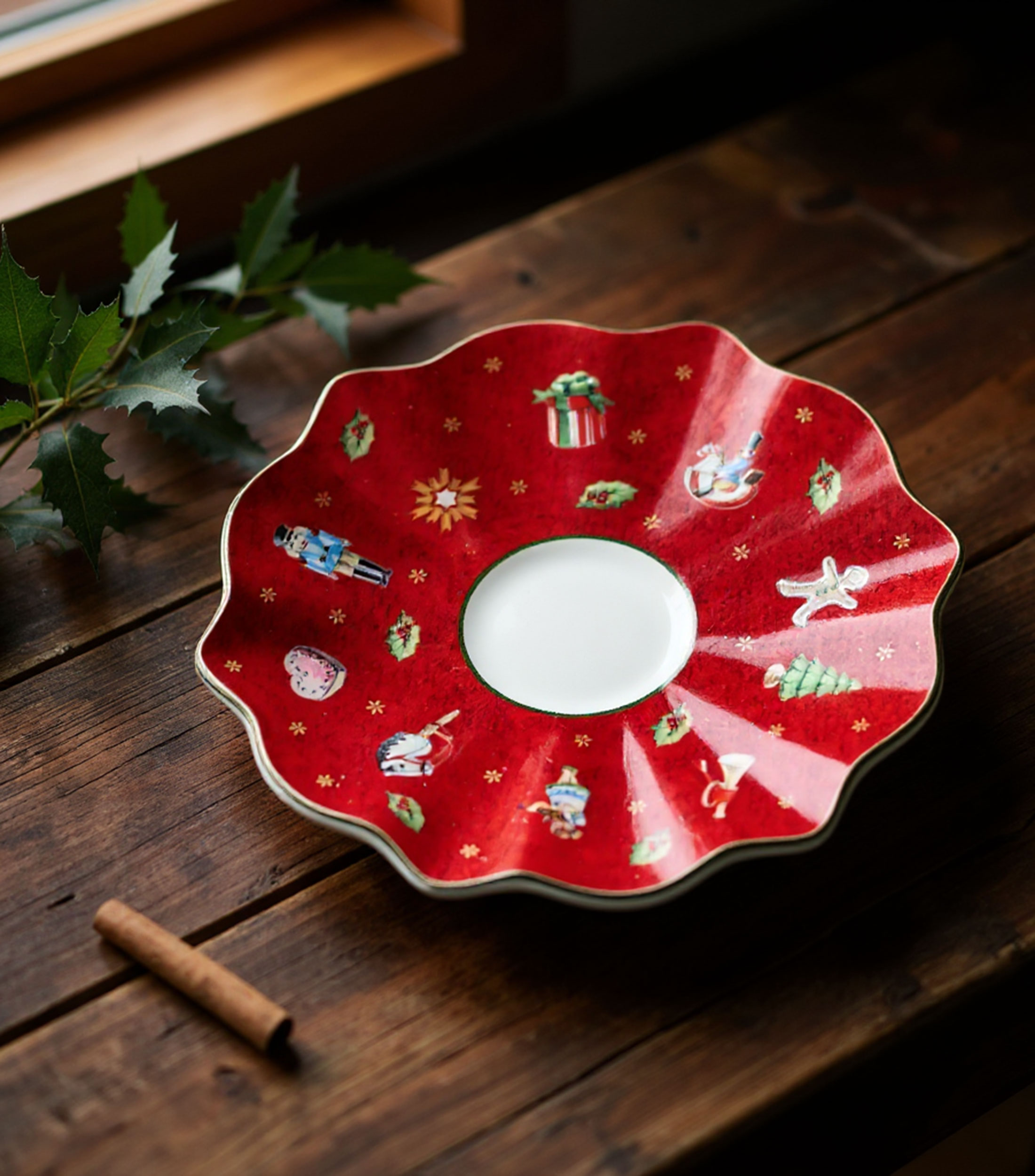Plato para taza Navideño