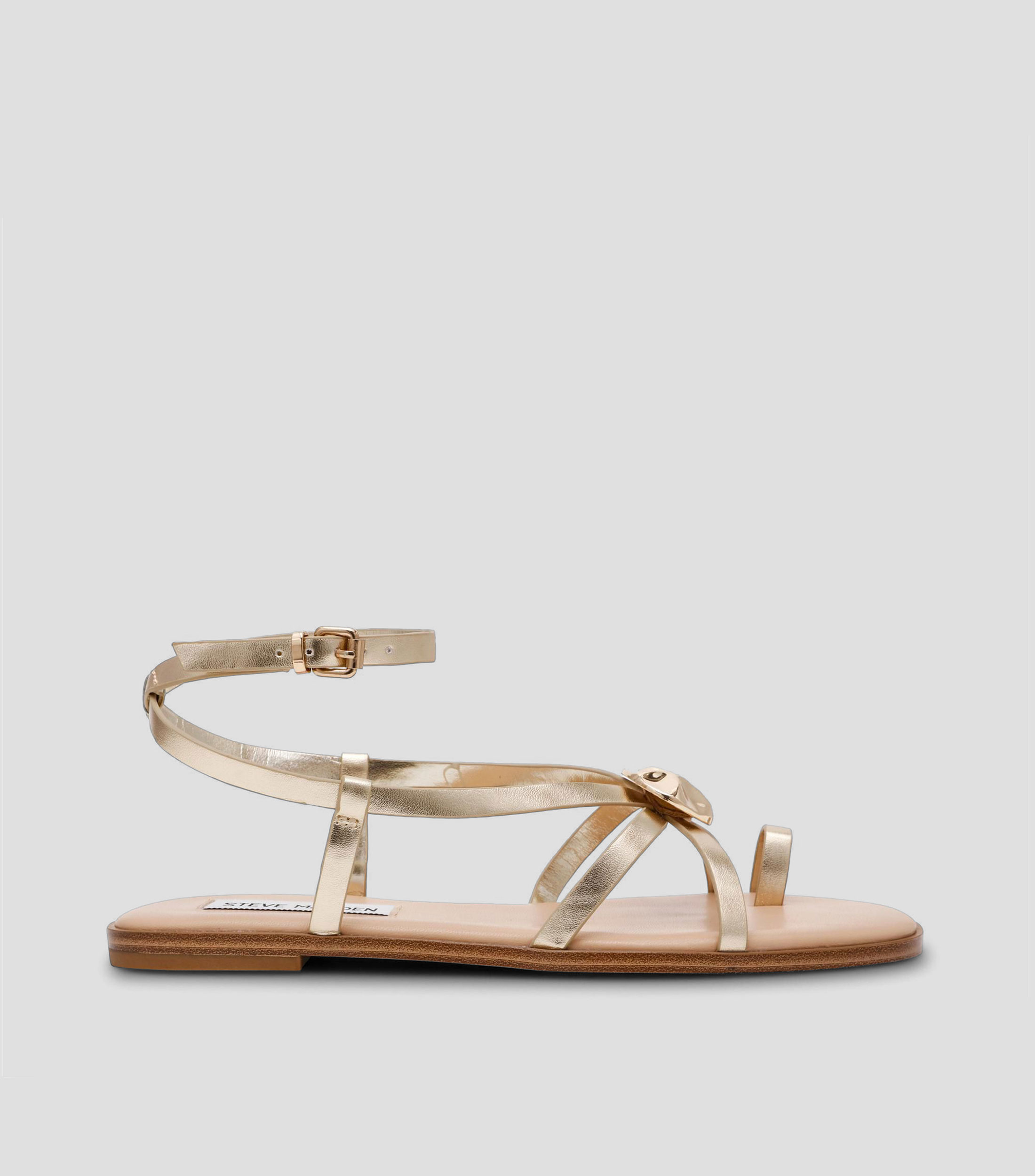 Sandalias con tacón bajo ancho Mujer