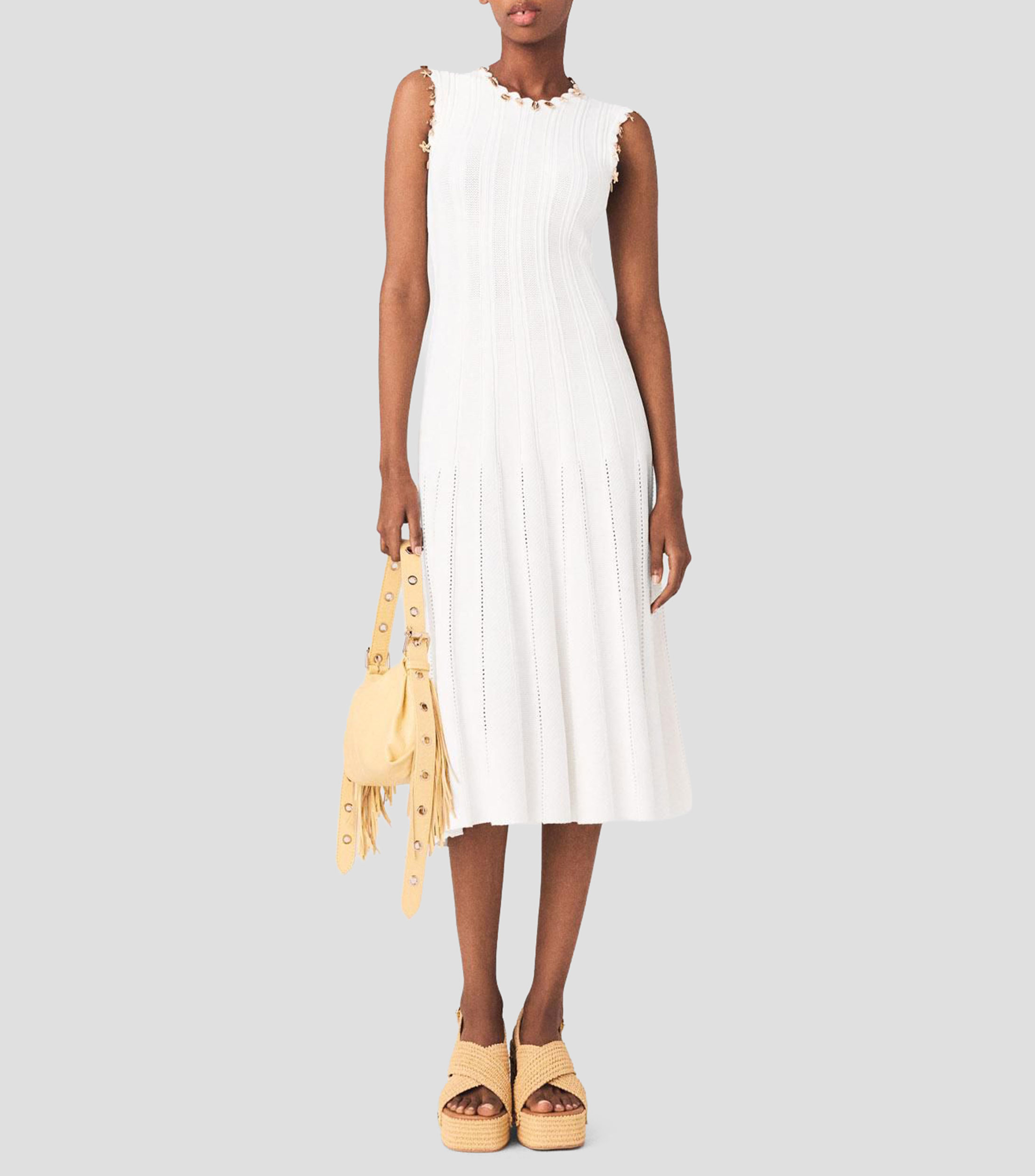 Vestido largo liso Rishell Mujer