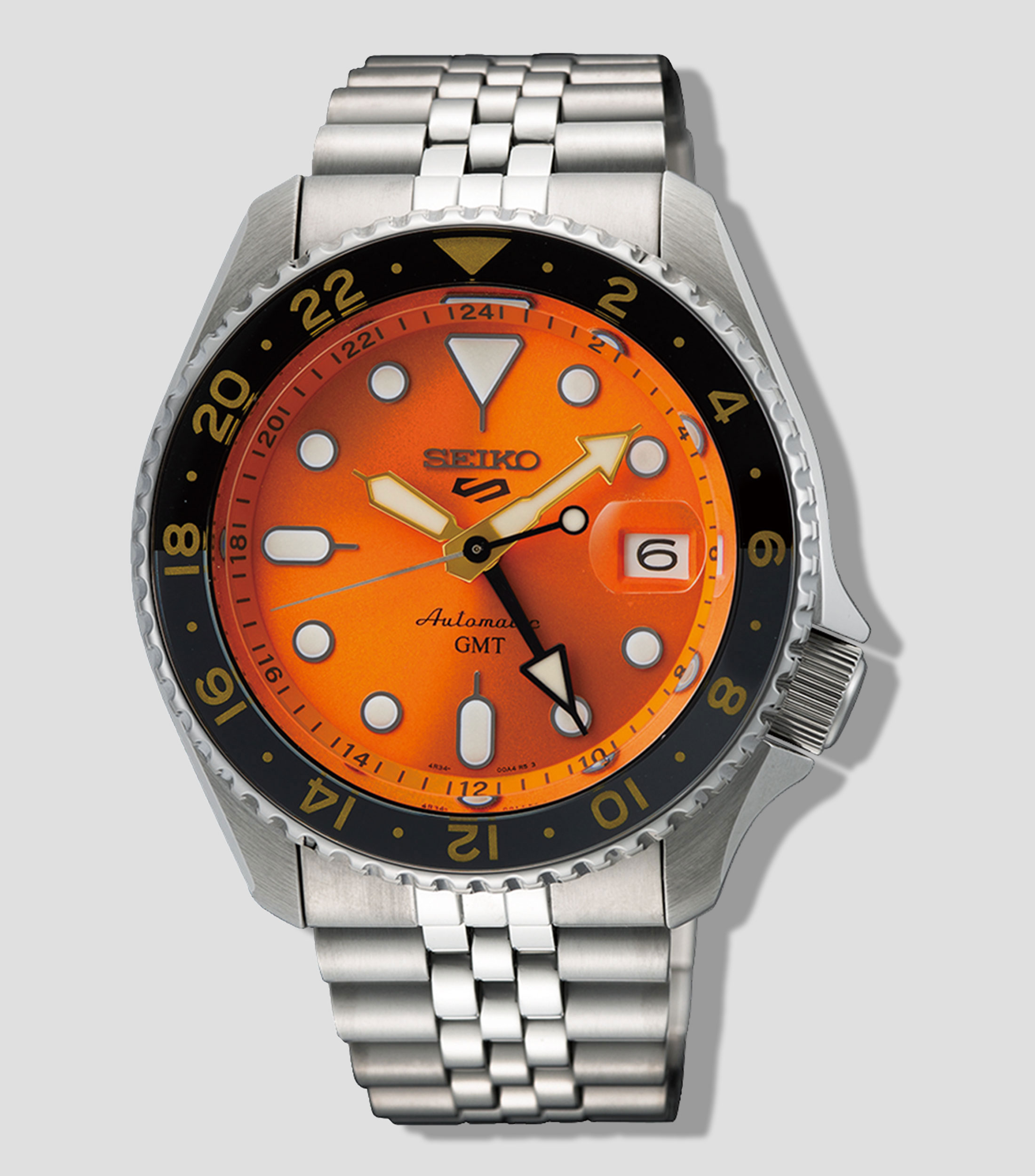 Reloj para hombre Casual Negro, Plata
