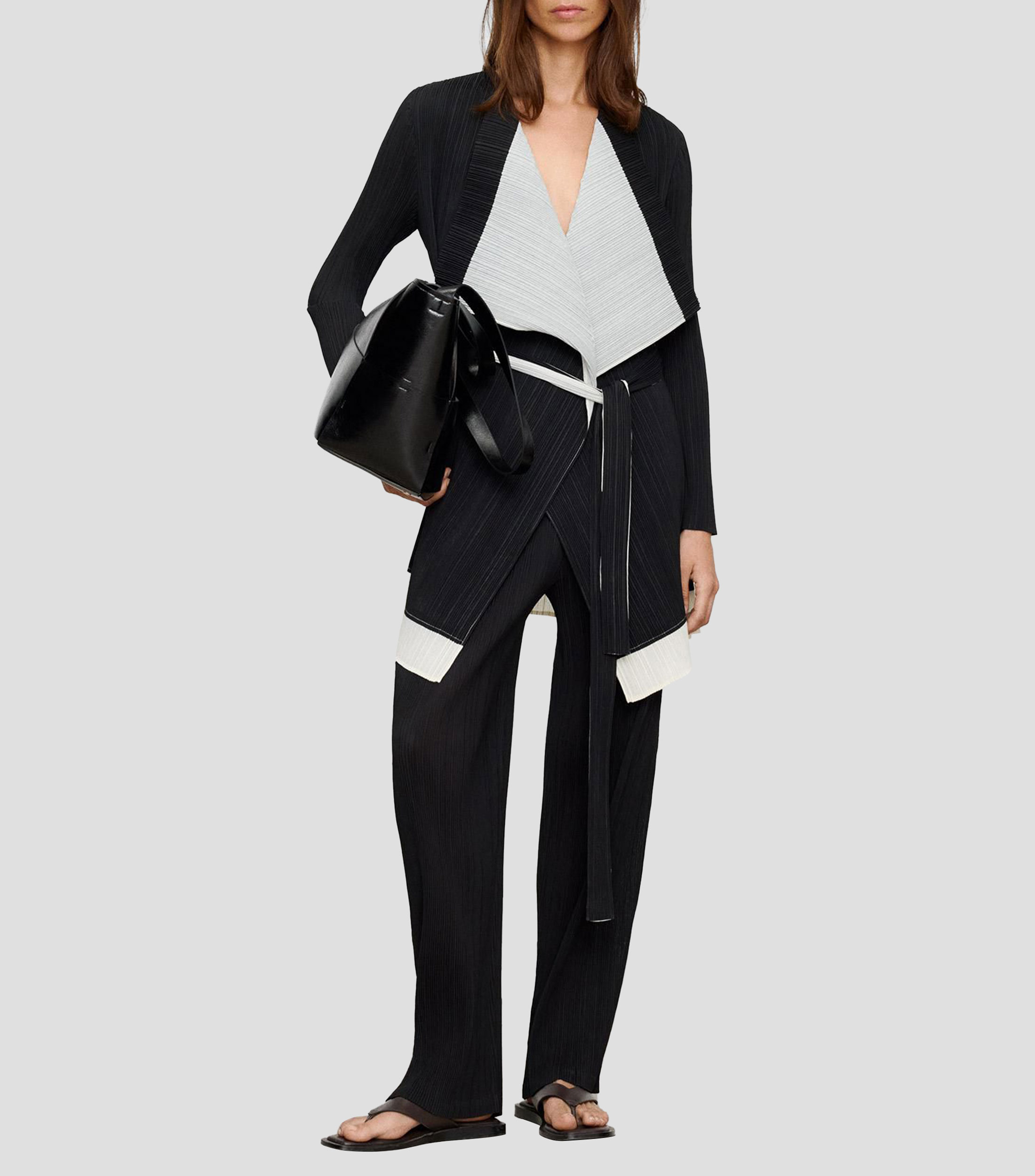 Pantalón plisado Mujer