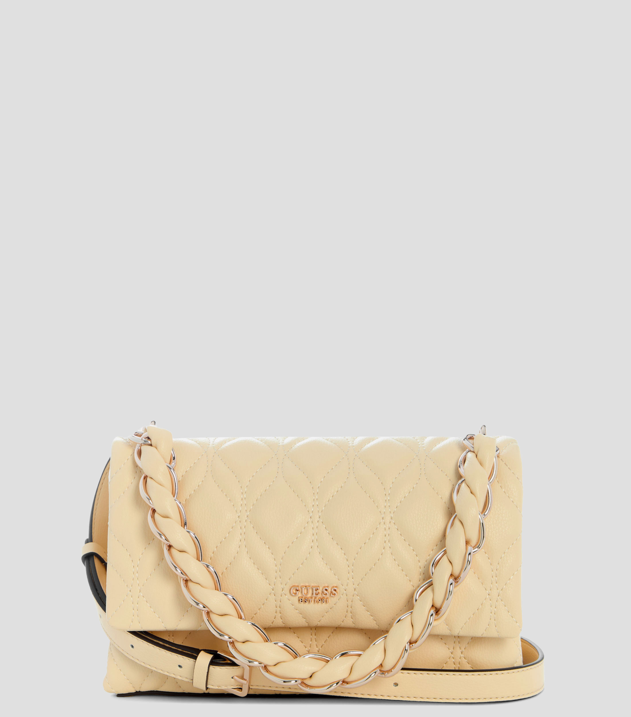 Bolsa crossbody amarillo Maxine Flap lisa Mujer