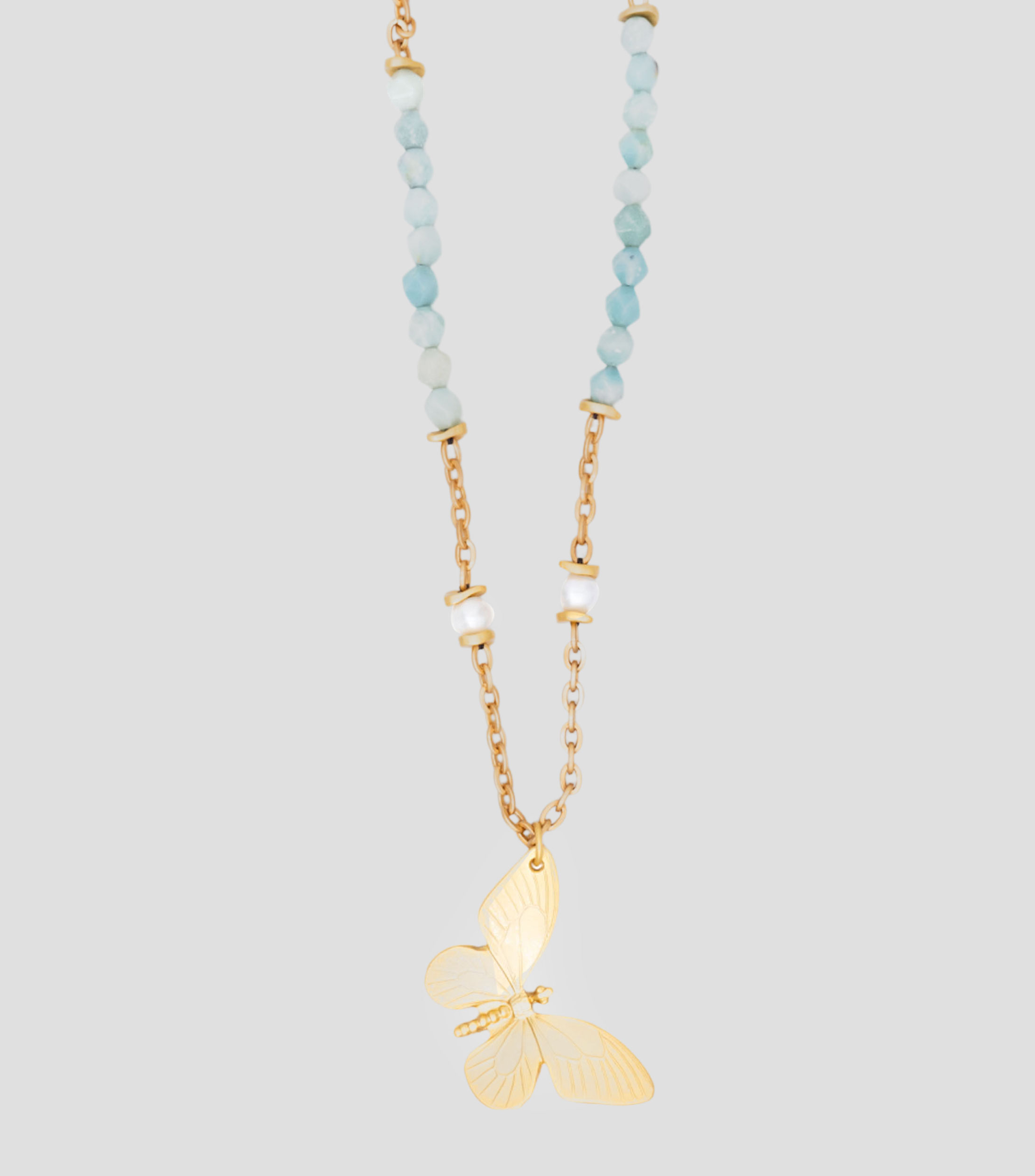 Collar con mariposa Mujer