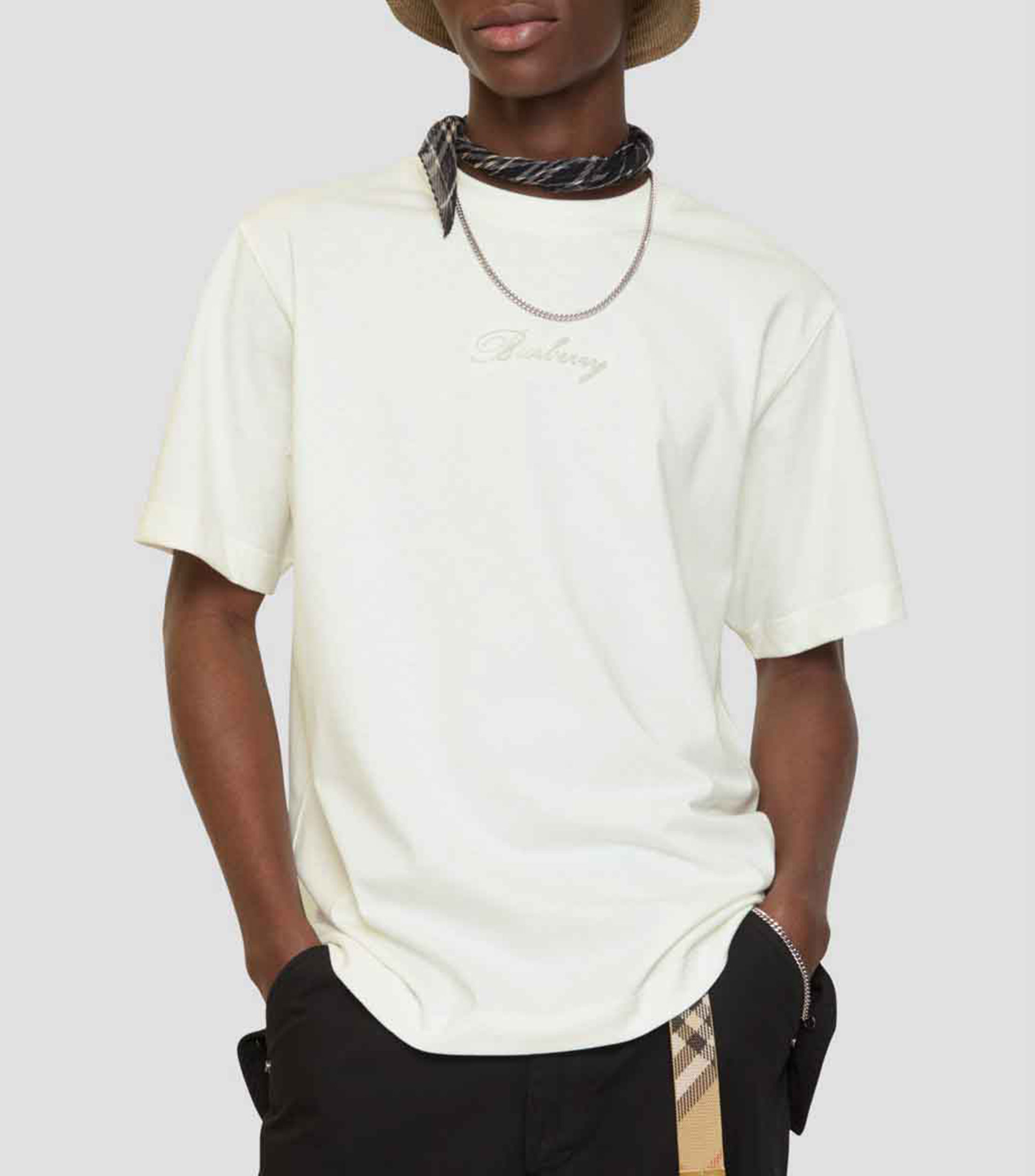 Playera cuello redondo manga corta liso Hombre
