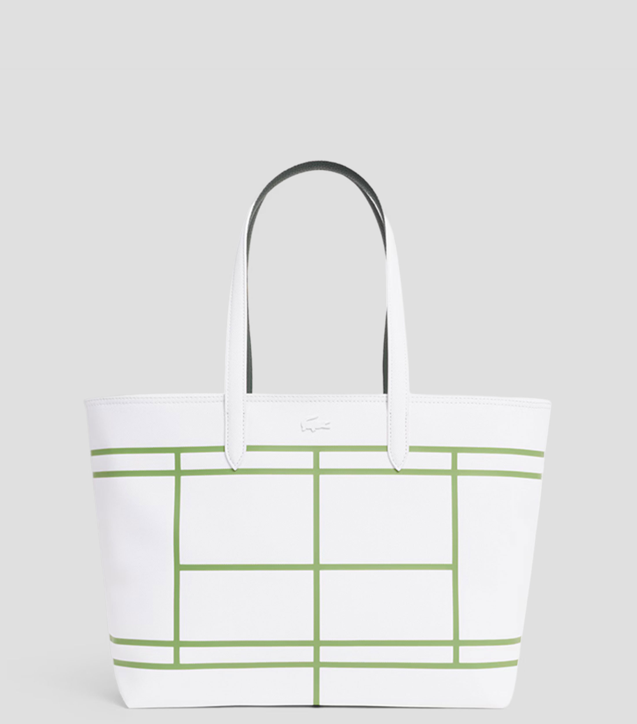 Bolsa tote lisa con detalle texturizado Mujer